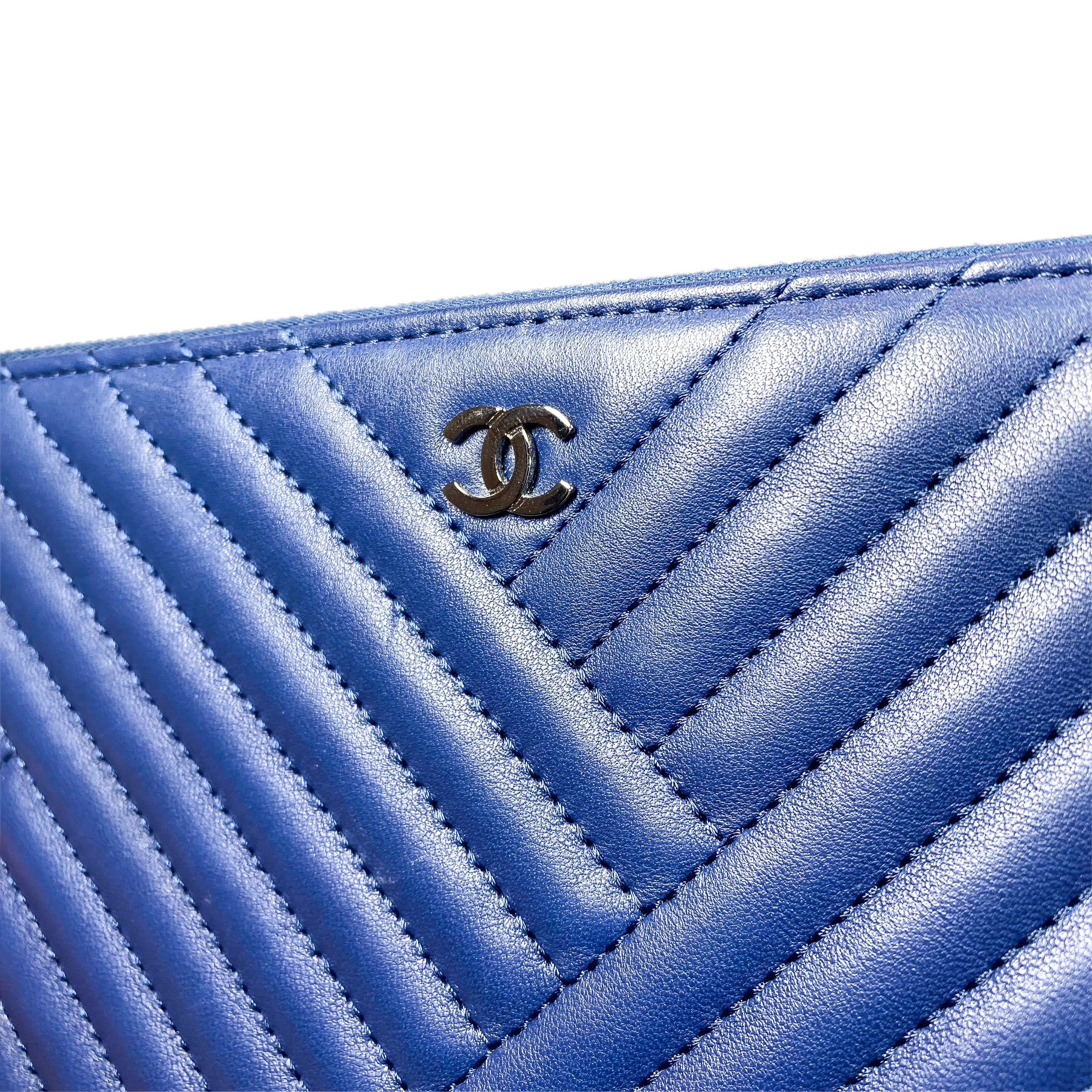 Chanel Navy Padded O Case