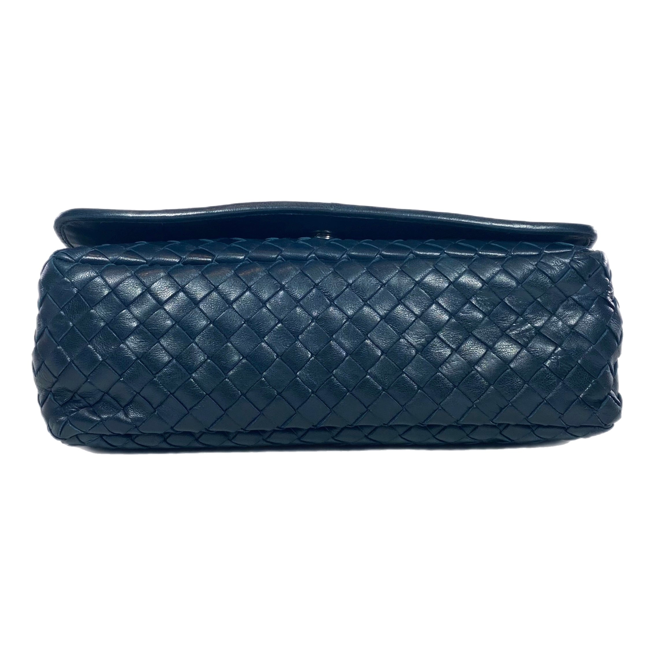 Bottega Veneta Navy Flap Bag