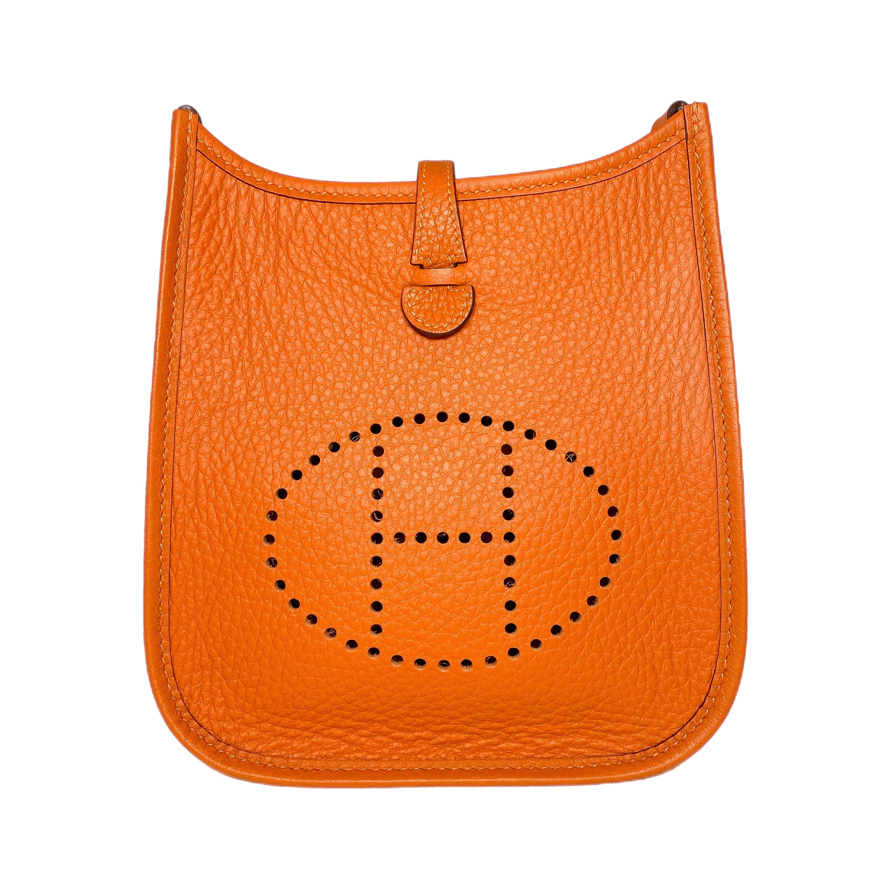 Hermes Evelyne TPM Orange Clemence Palladium Hardware