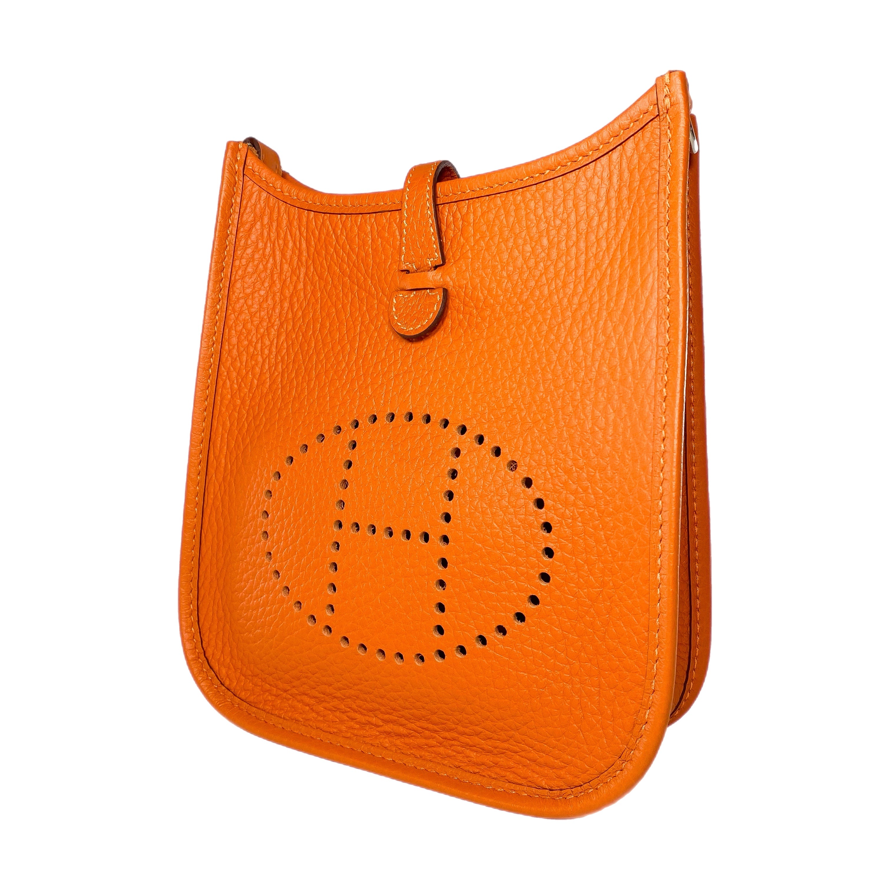 Hermes Evelyne TPM Orange Clemence Palladium Hardware