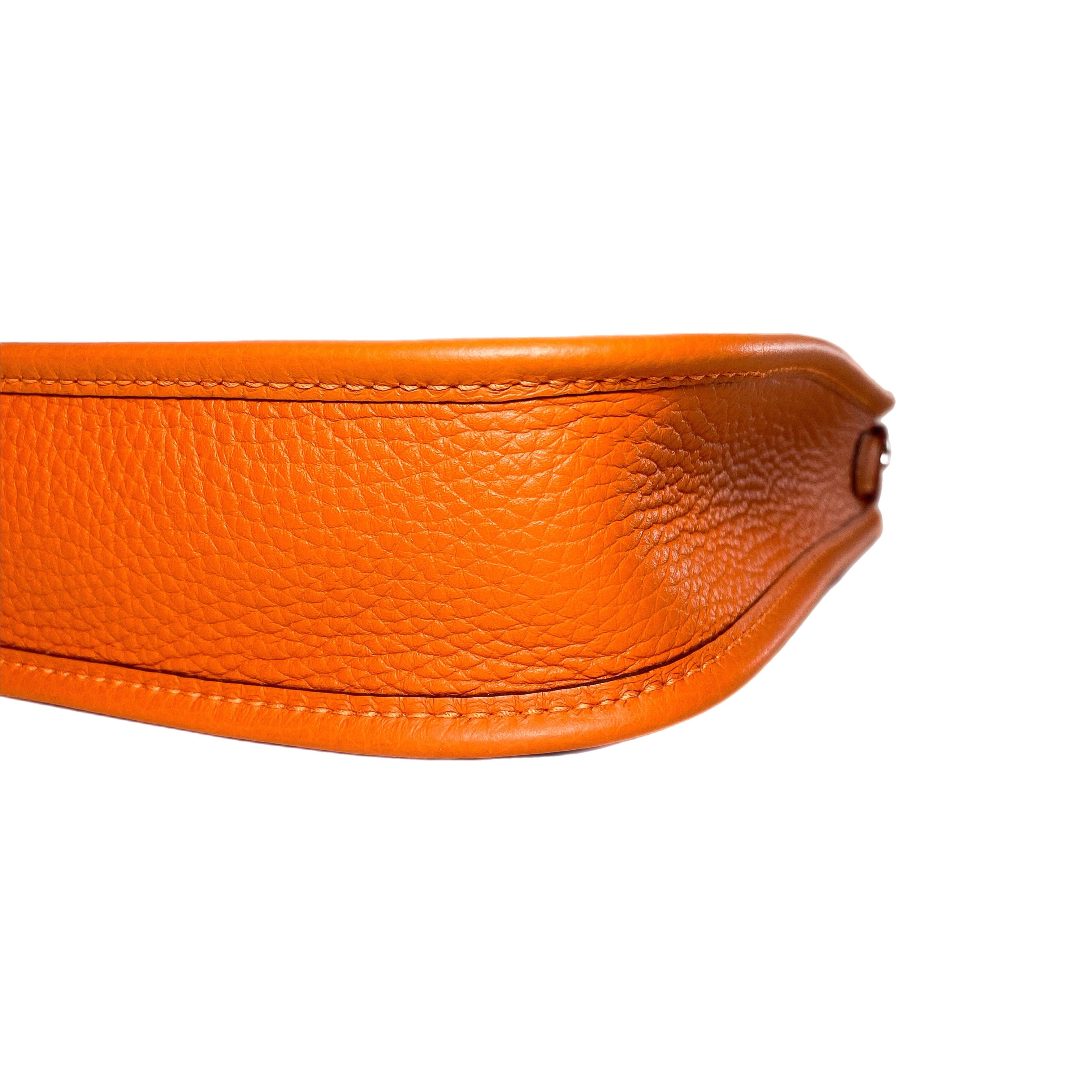 Hermes Evelyne TPM Orange Clemence Palladium Hardware