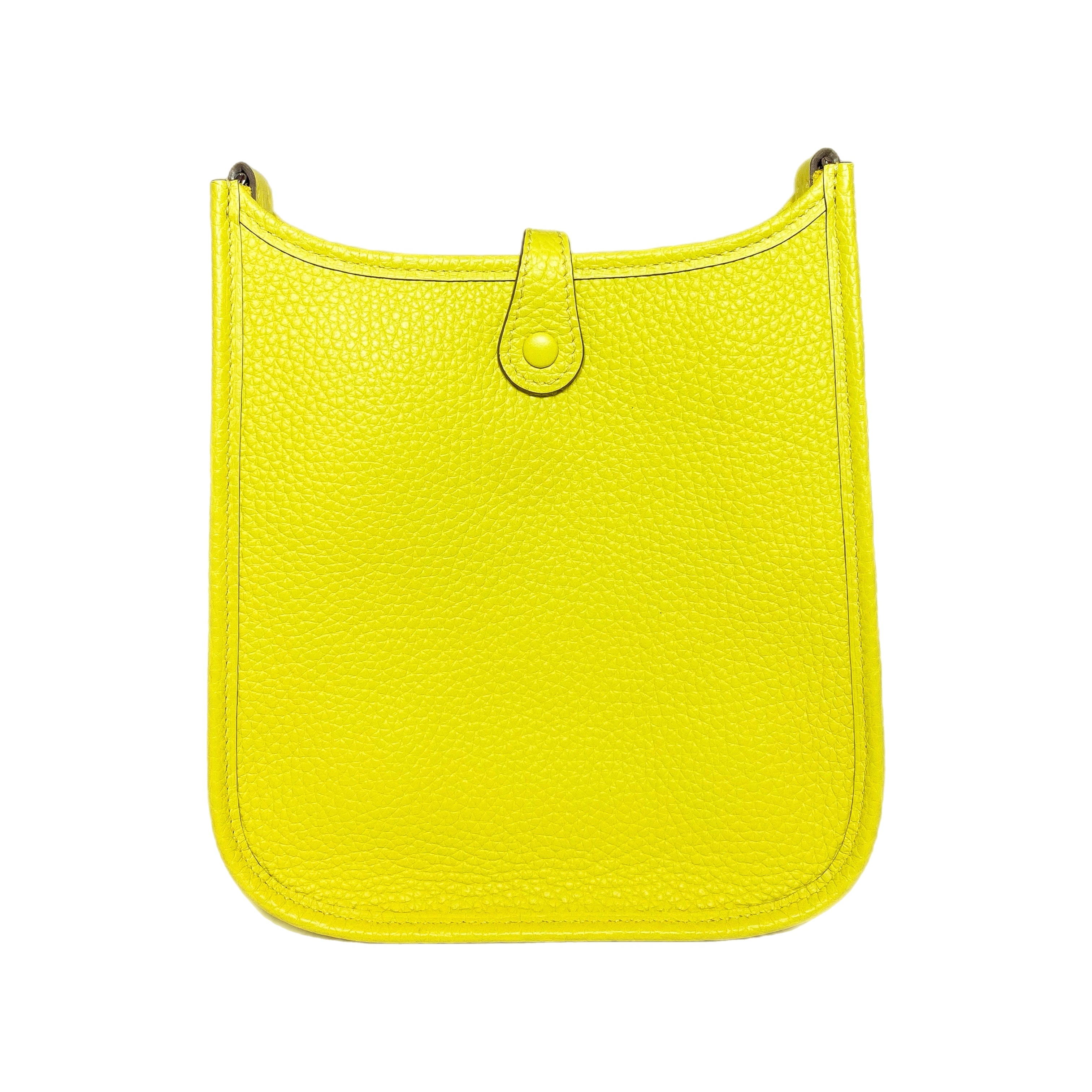 Hermes Evelyne TPM Lime Clemence Palladium Hardware