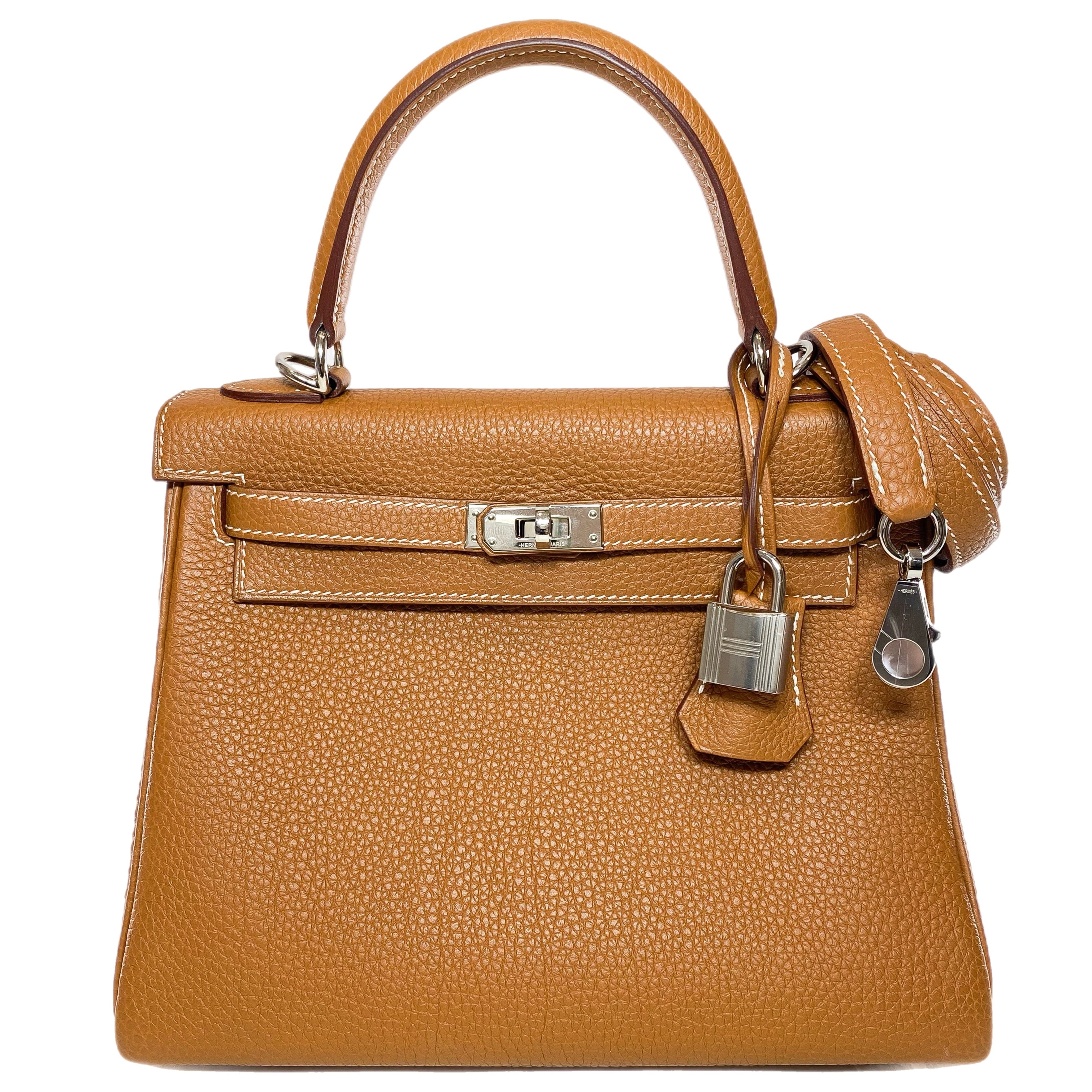 Hermes Kelly 25 Gold Togo Palladium Hardware Consign of the Times