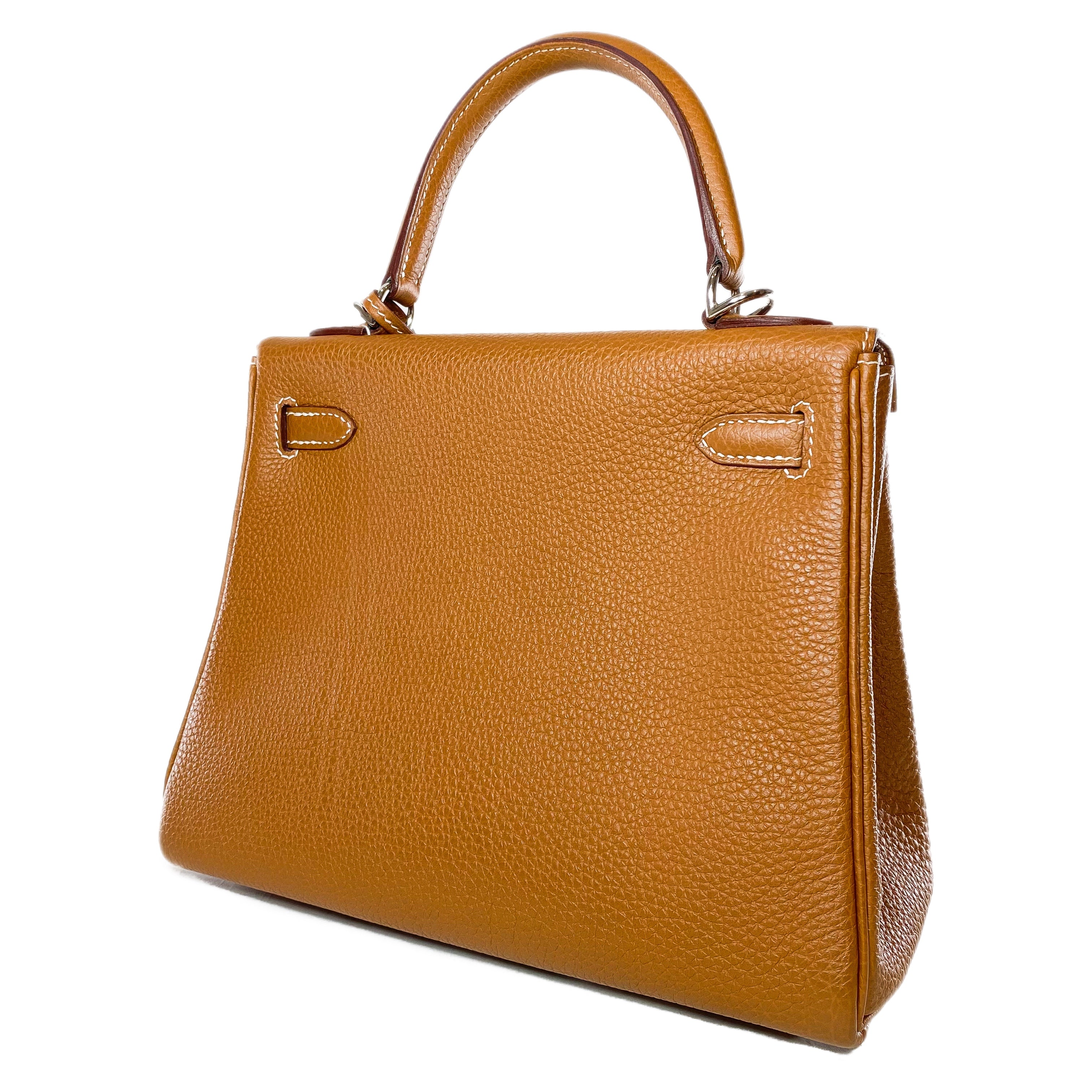 Hermes Kelly 25 Gold Togo Palladium Hardware