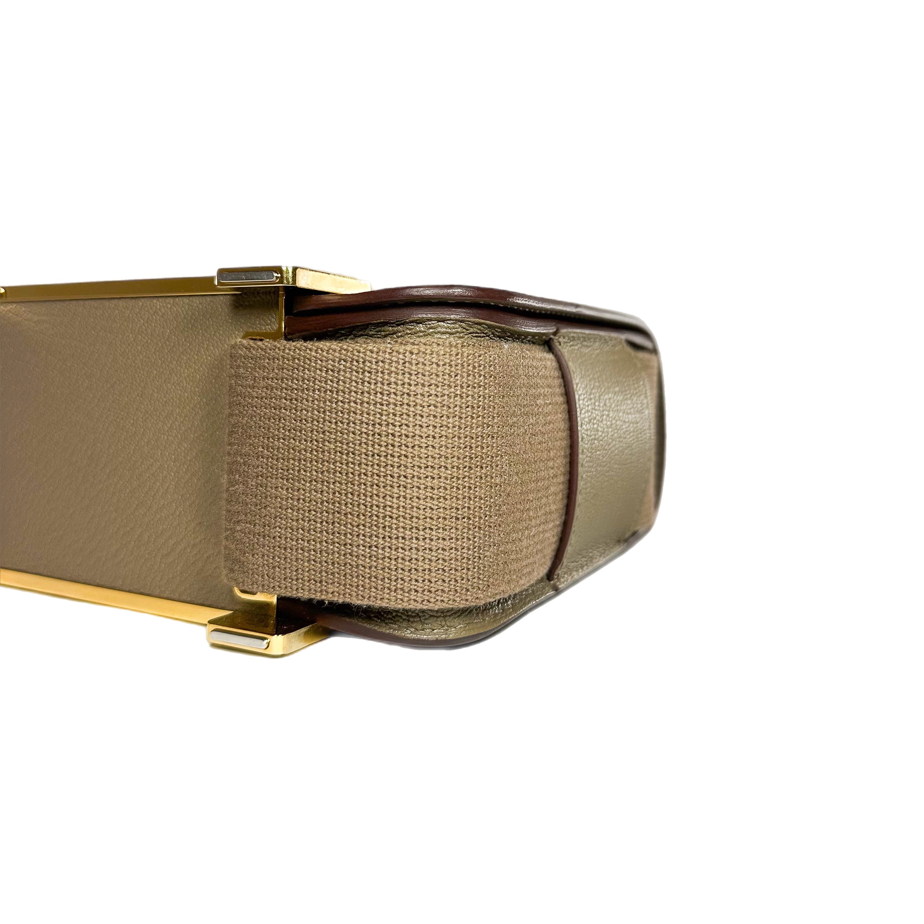 Hermes Geta Etoupe Chevre Gold Hardware