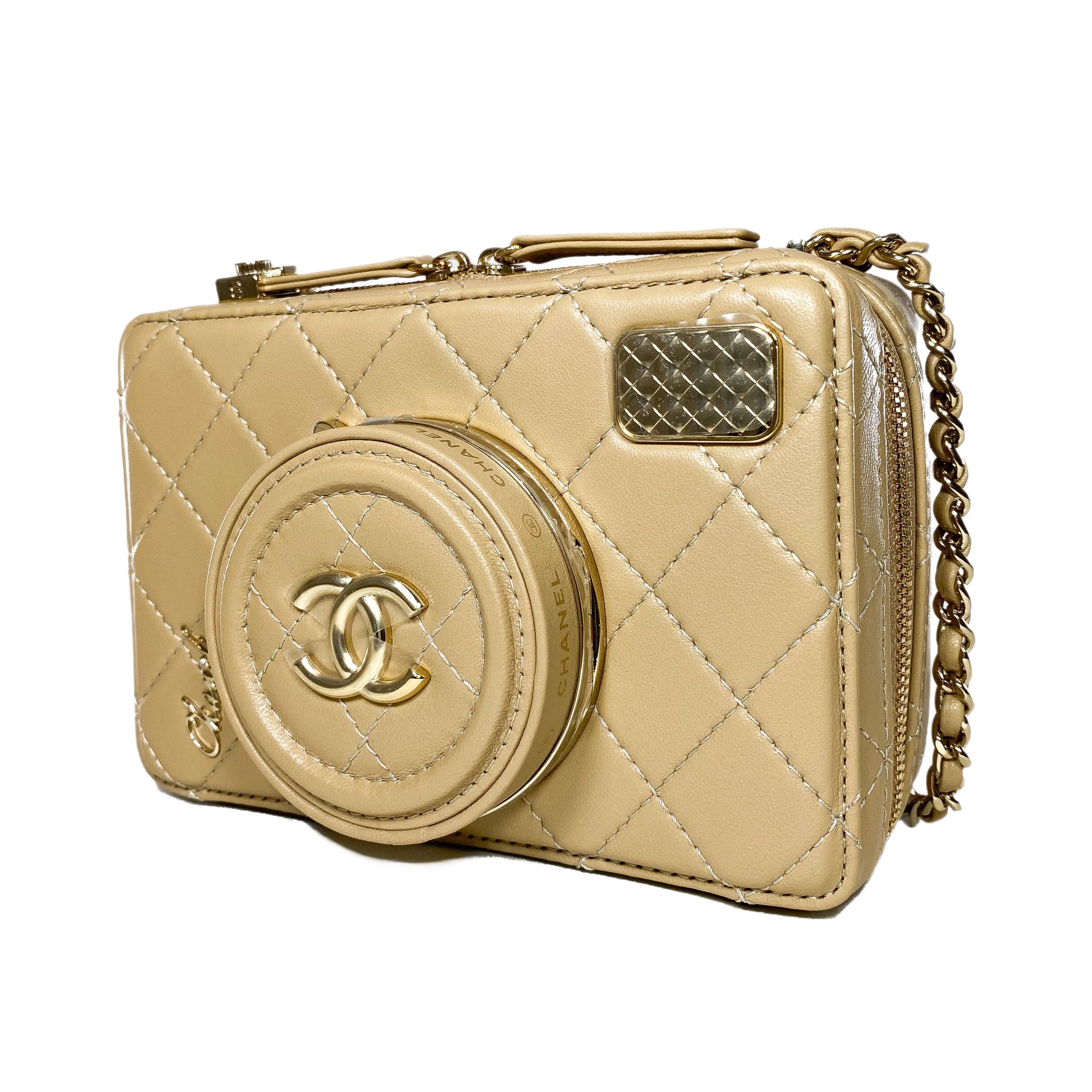 Chanel Beige Camera Bag