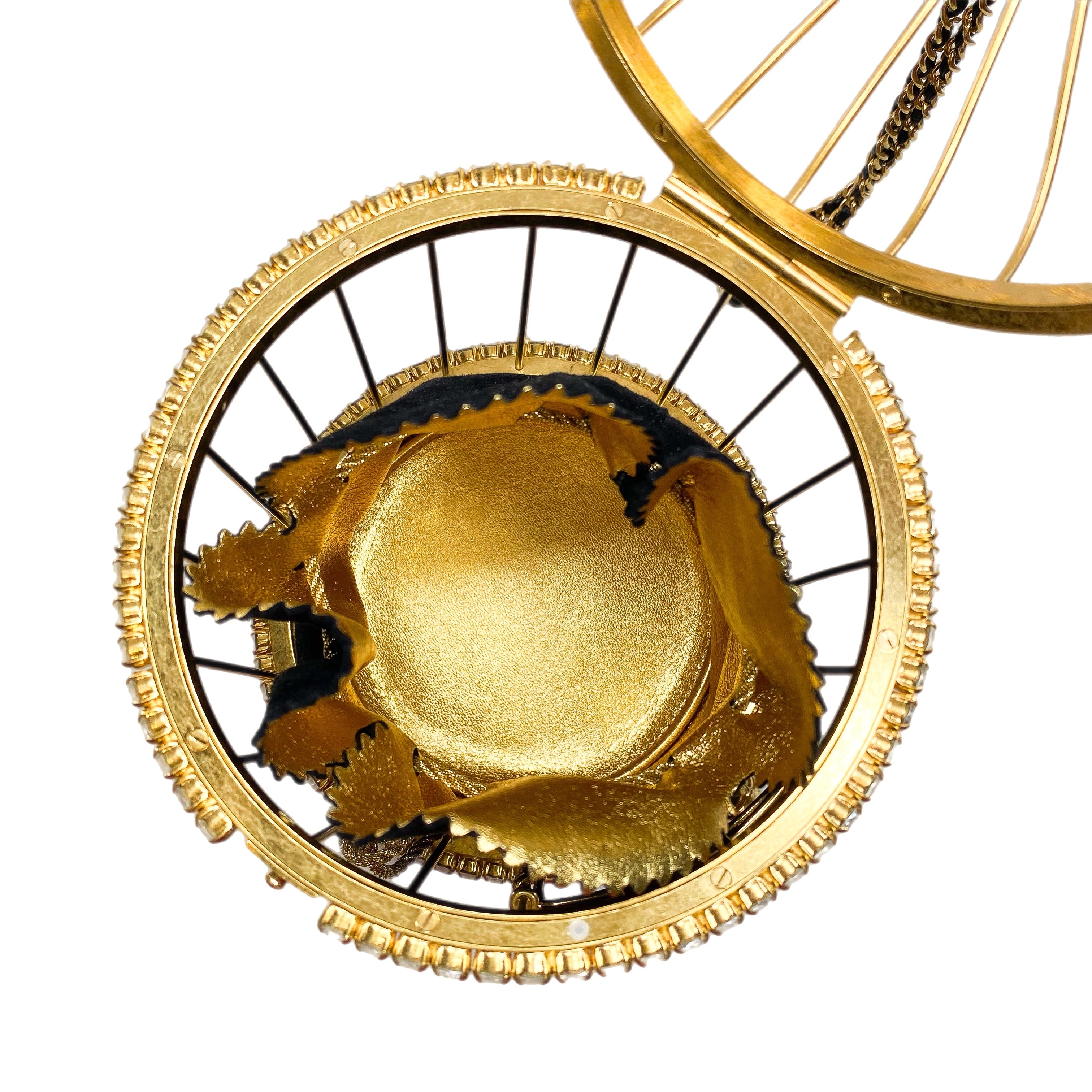 Chanel Runway Gold Crystal Birdcage Minaudière