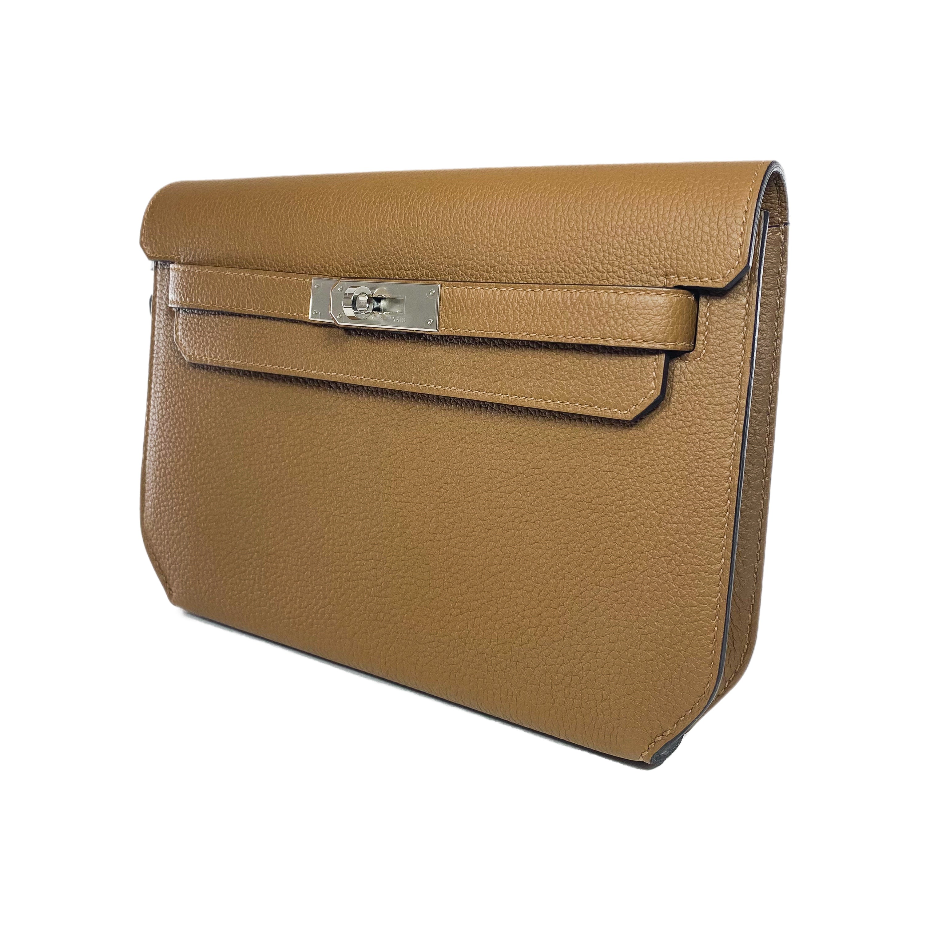 Hermes Kelly Depeches 25 Alezan Togo Palladium Hardware