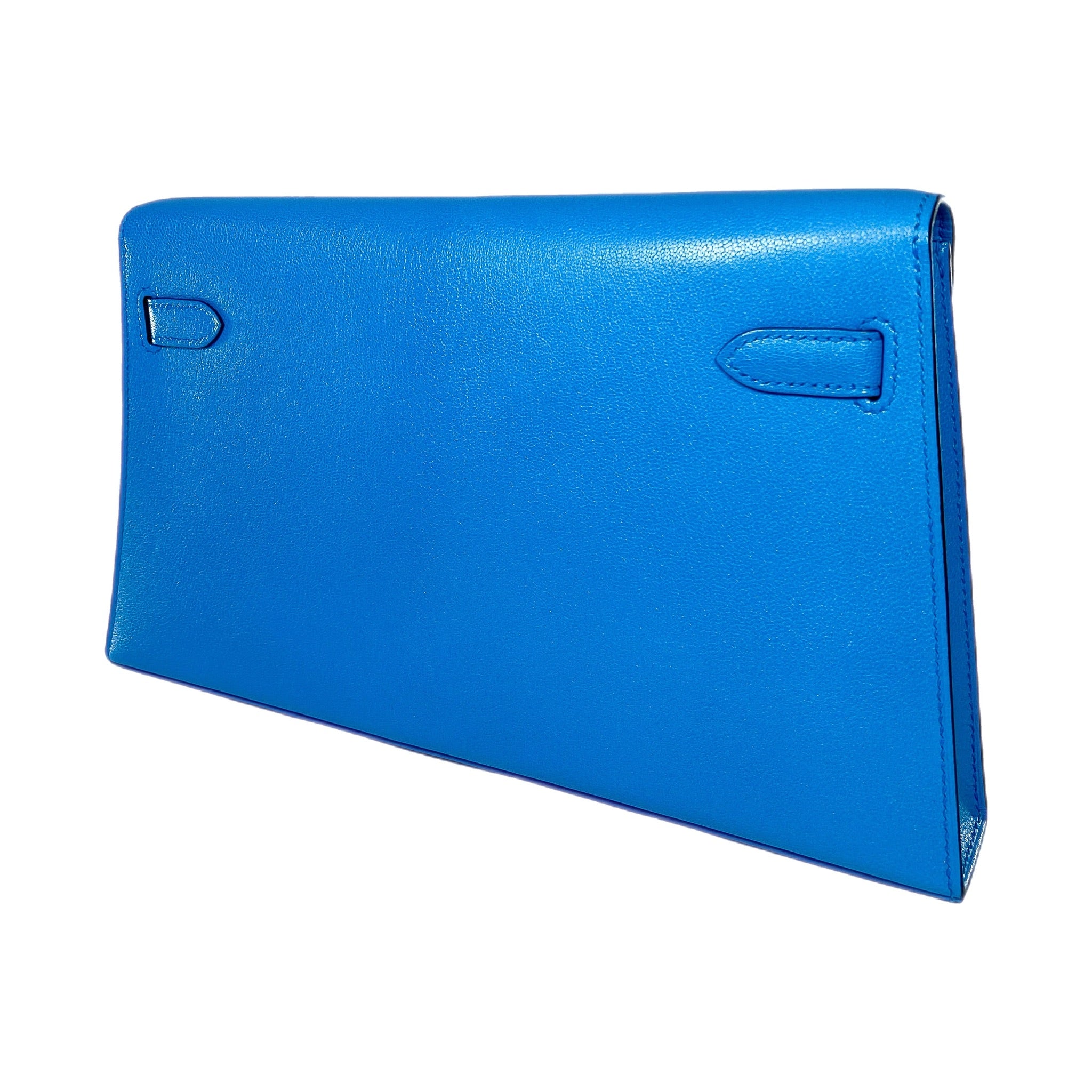 Hermes Kelly Elan Bleu Frida Madame Palladium Hardware