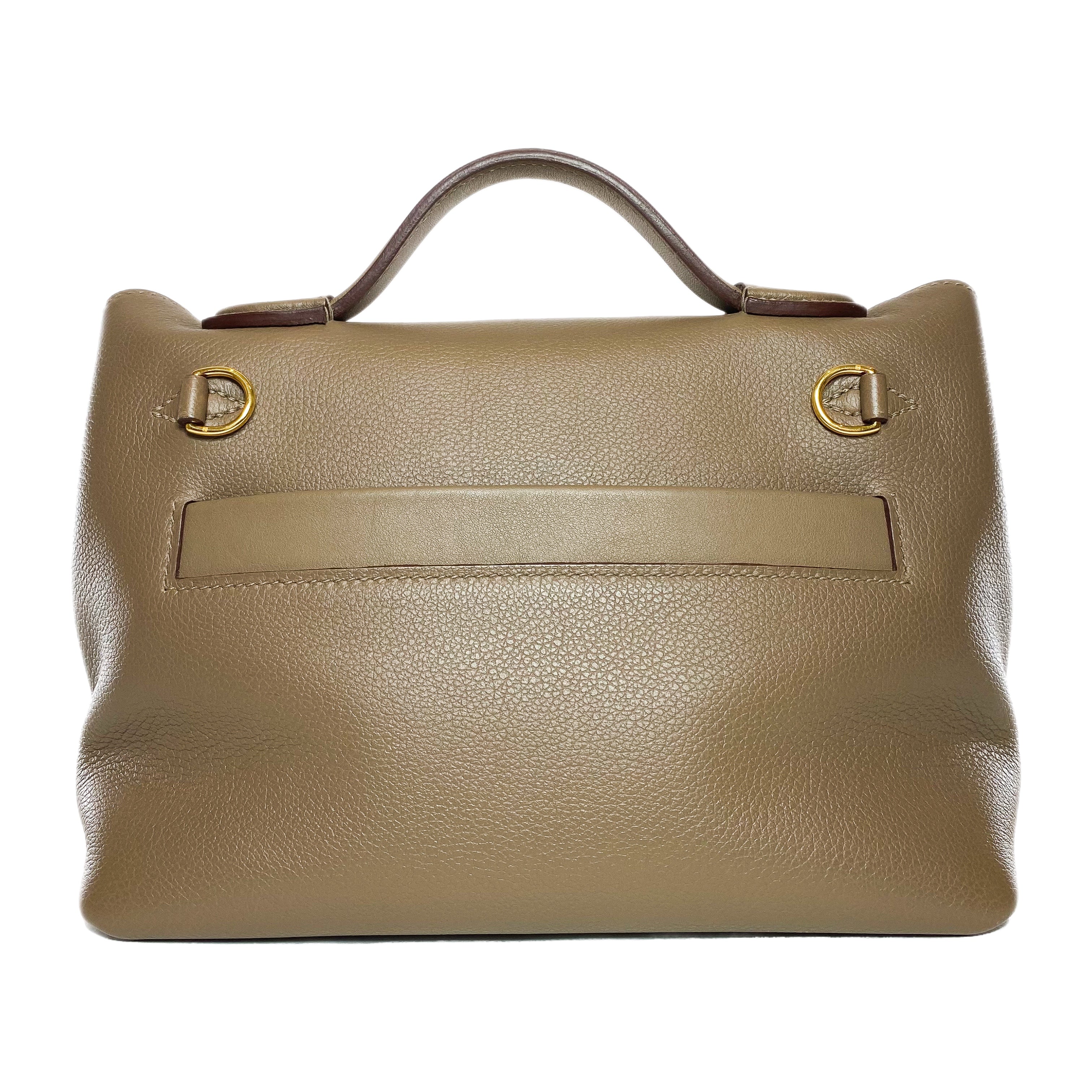 Hermes Mini 24/24 Etoupe Evercolor Gold Hardware