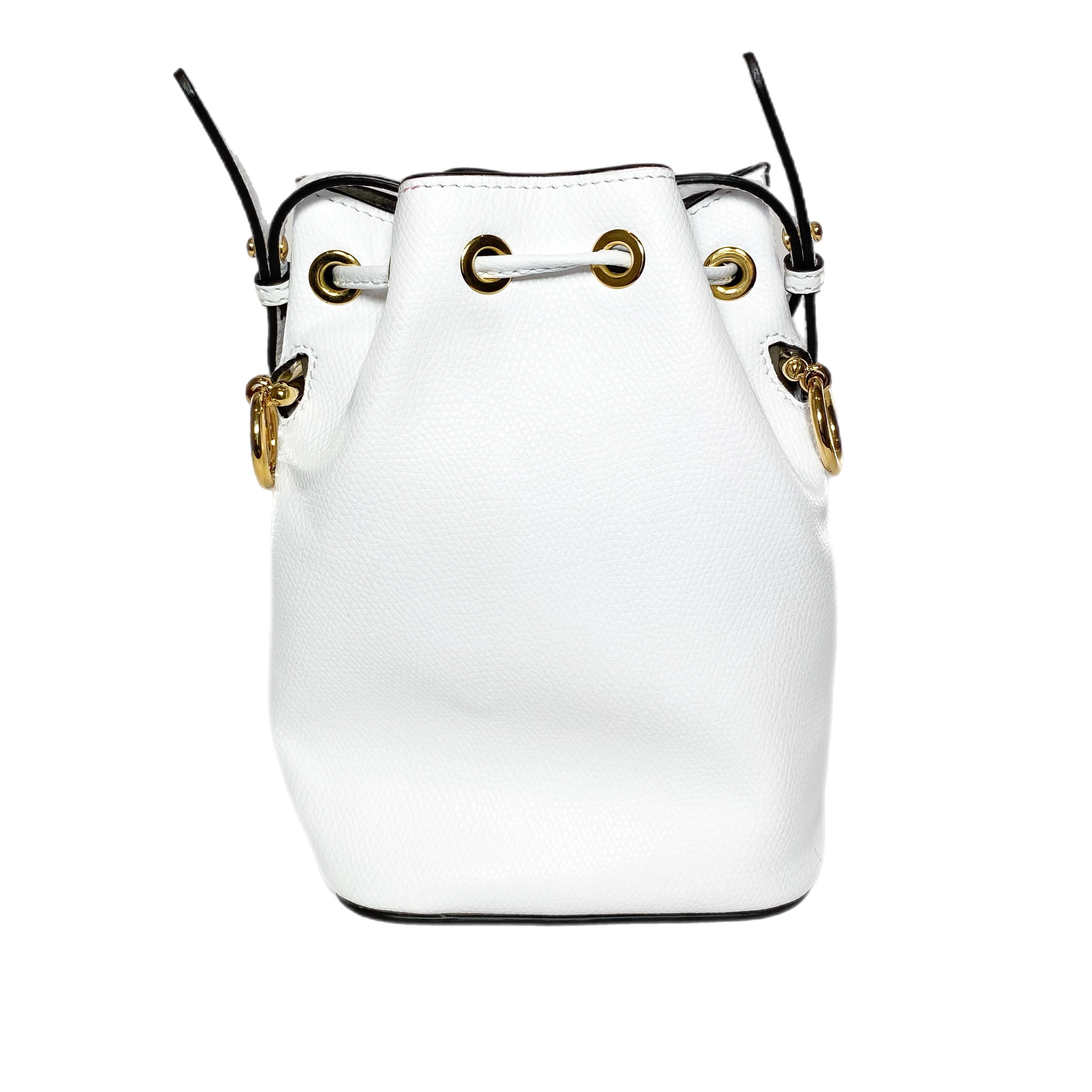 Fendi Optical White F is Fendi Mini Mon Tresor Bucket Bag