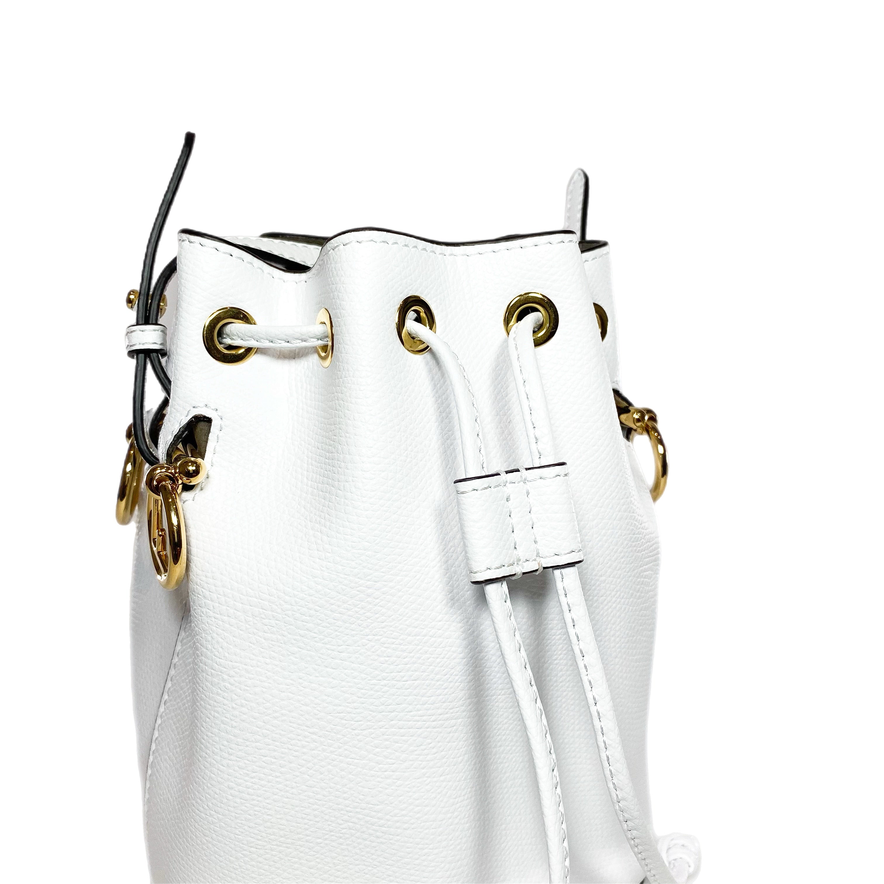 Fendi Optical White F is Fendi Mini Mon Tresor Bucket Bag