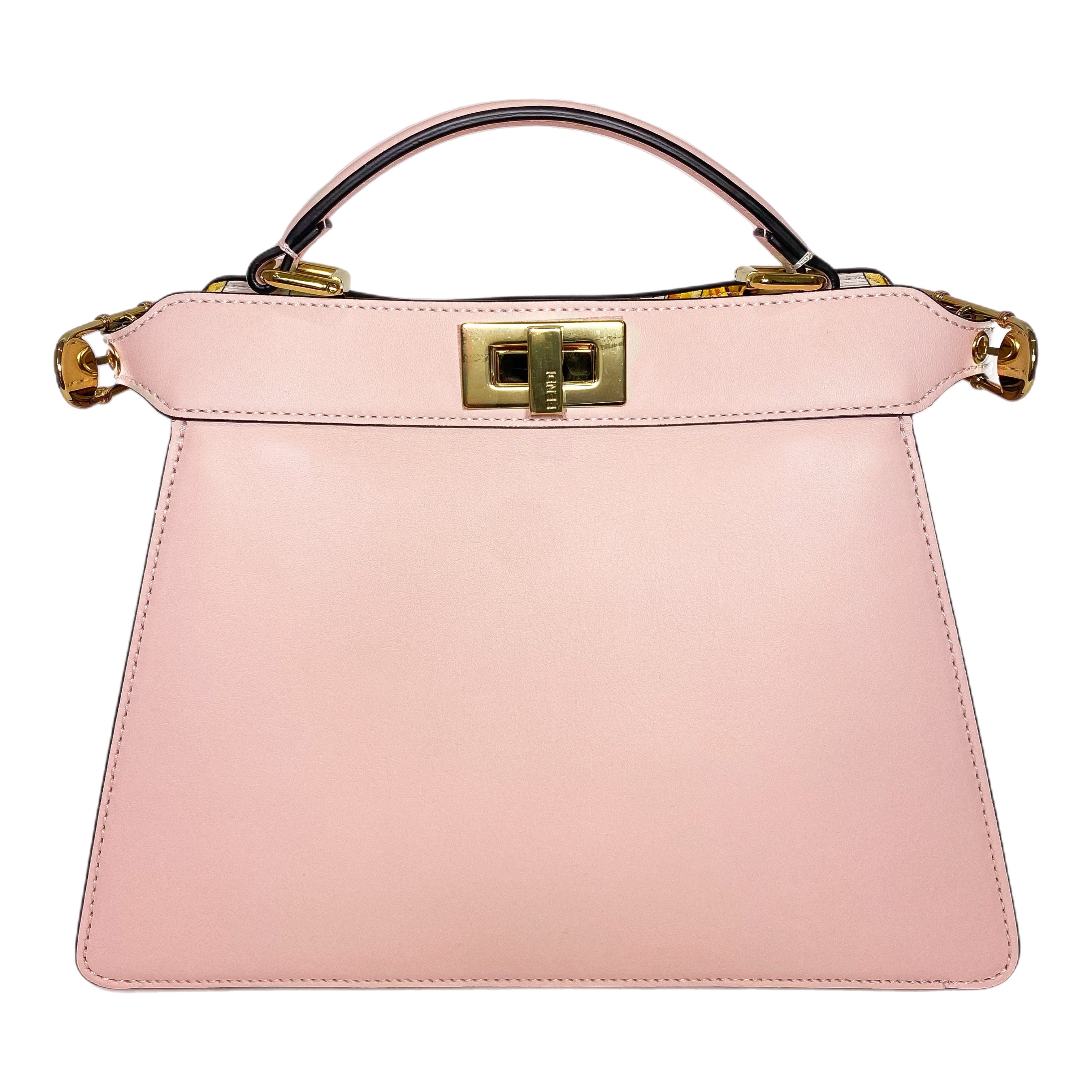 Fendi x Versace Fendace Rosa Confetto FF Baroque Small Peekaboo ISeeU