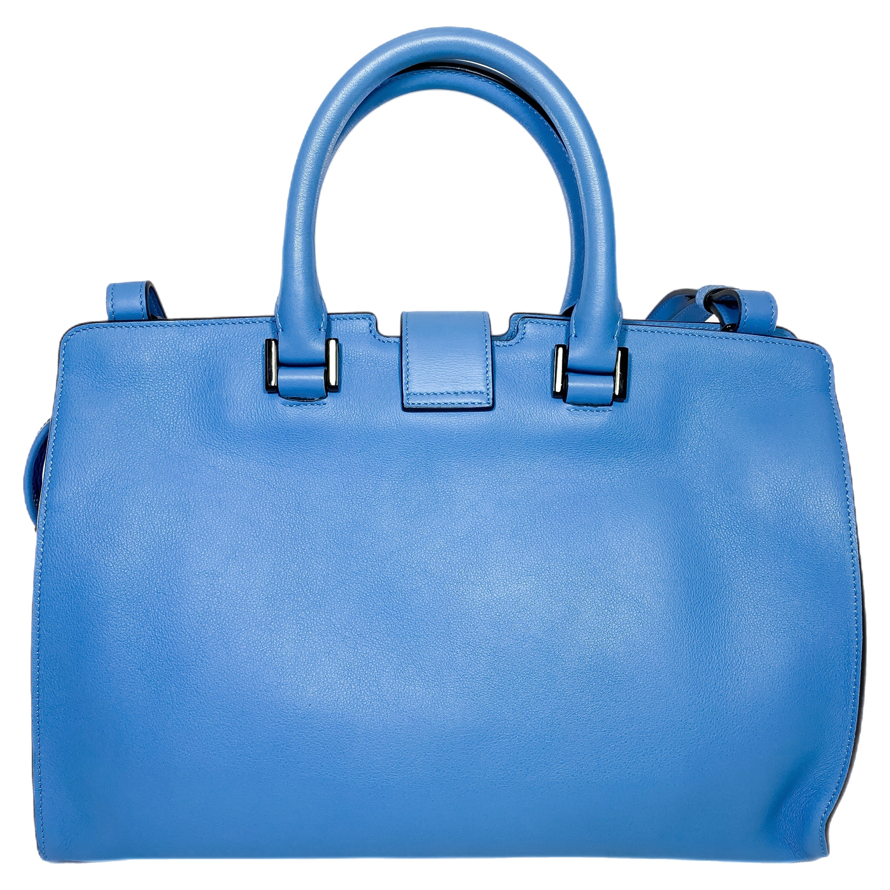 YSL Blue Cabas Tote