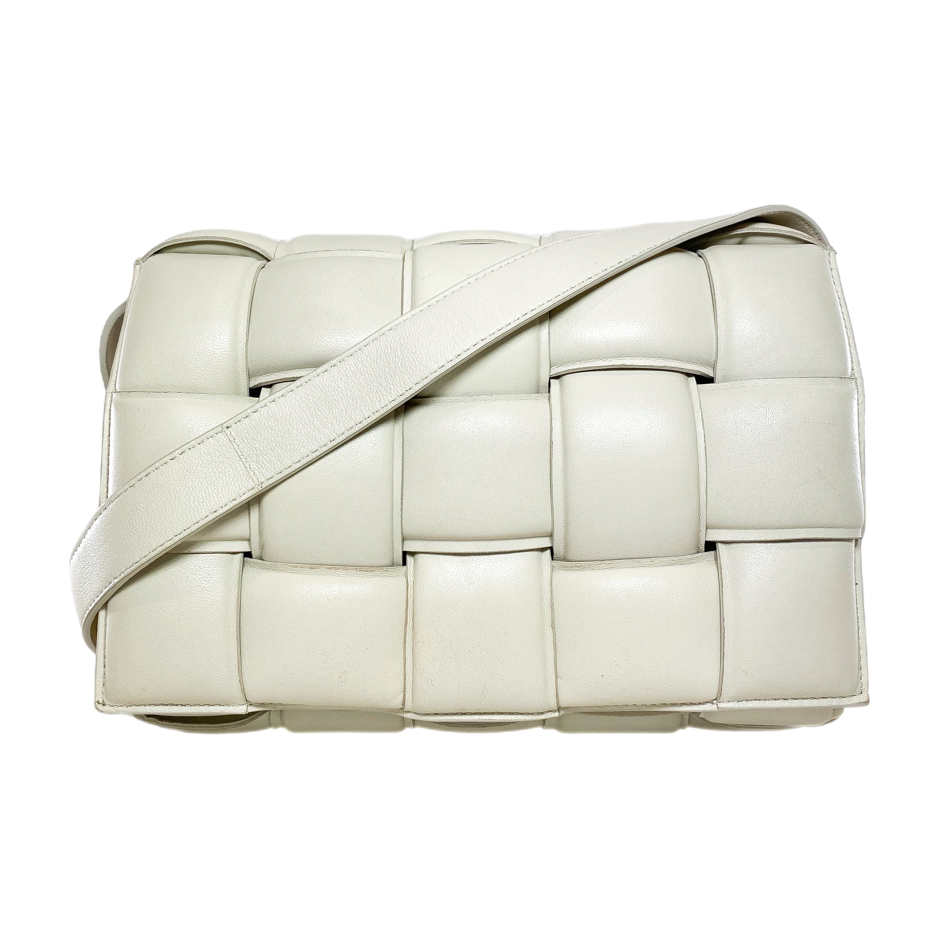 Bottega Veneta White Padded Cassette Bag