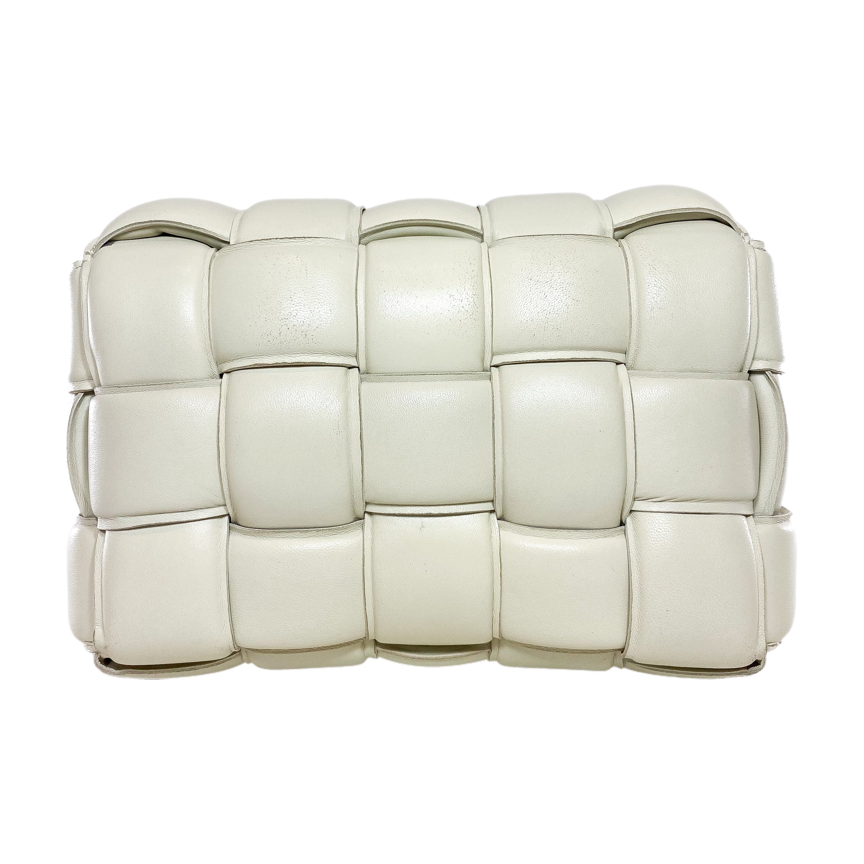 Bottega Veneta White Padded Cassette Bag