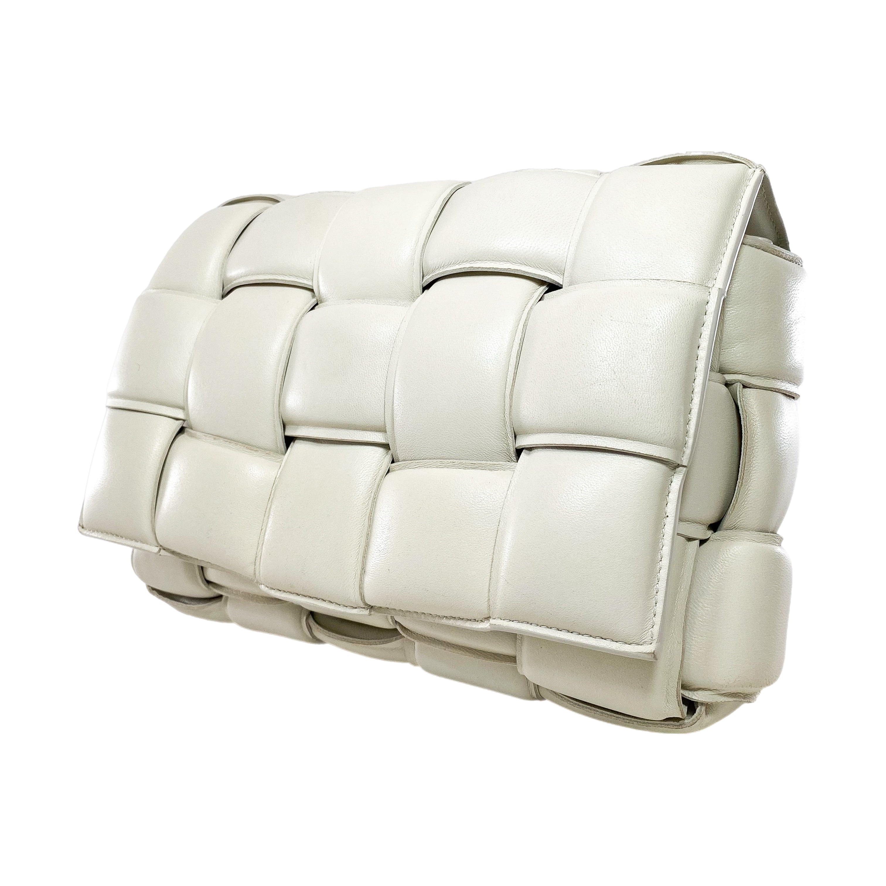 Bottega Veneta White Padded Cassette Bag