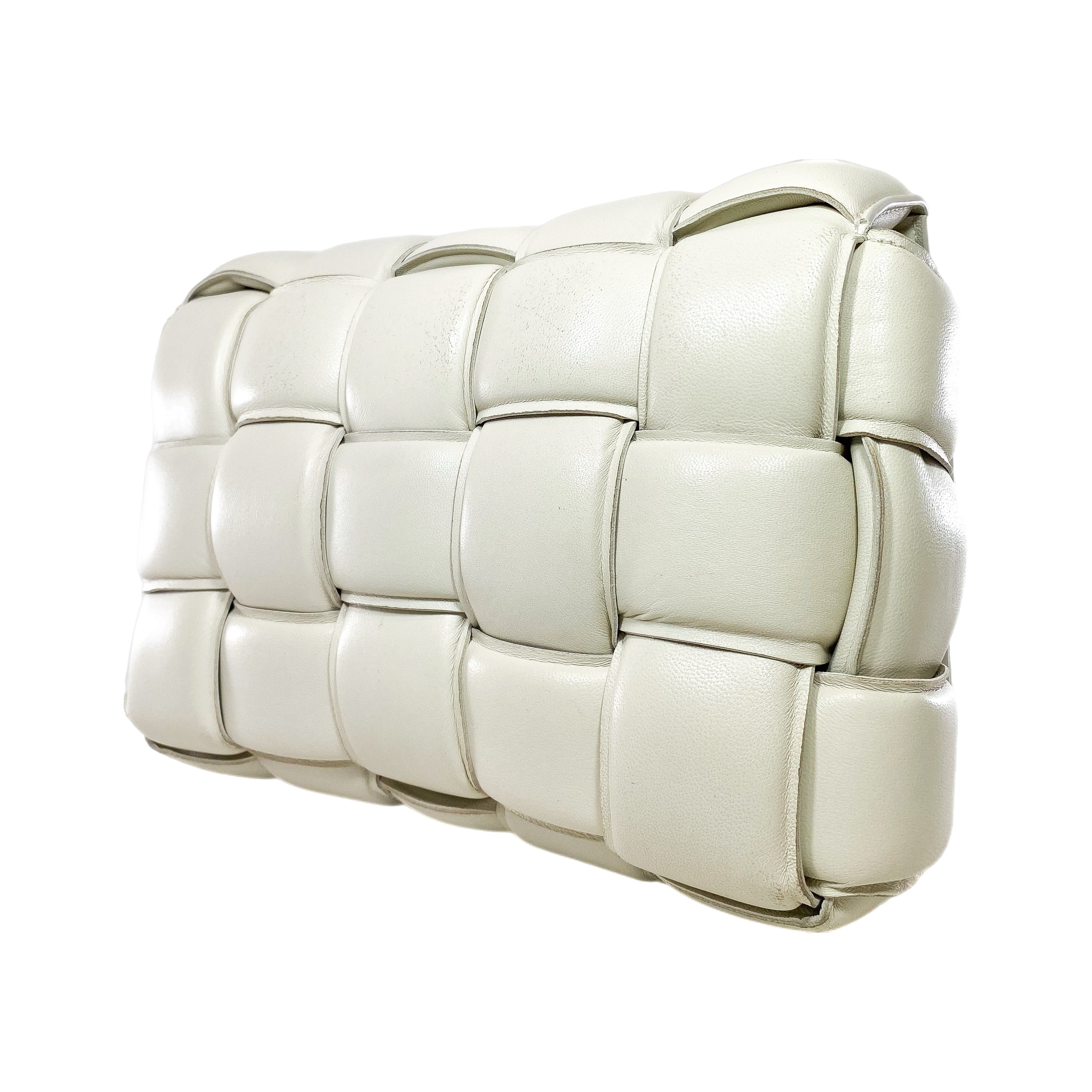 Bottega Veneta White Padded Cassette Bag