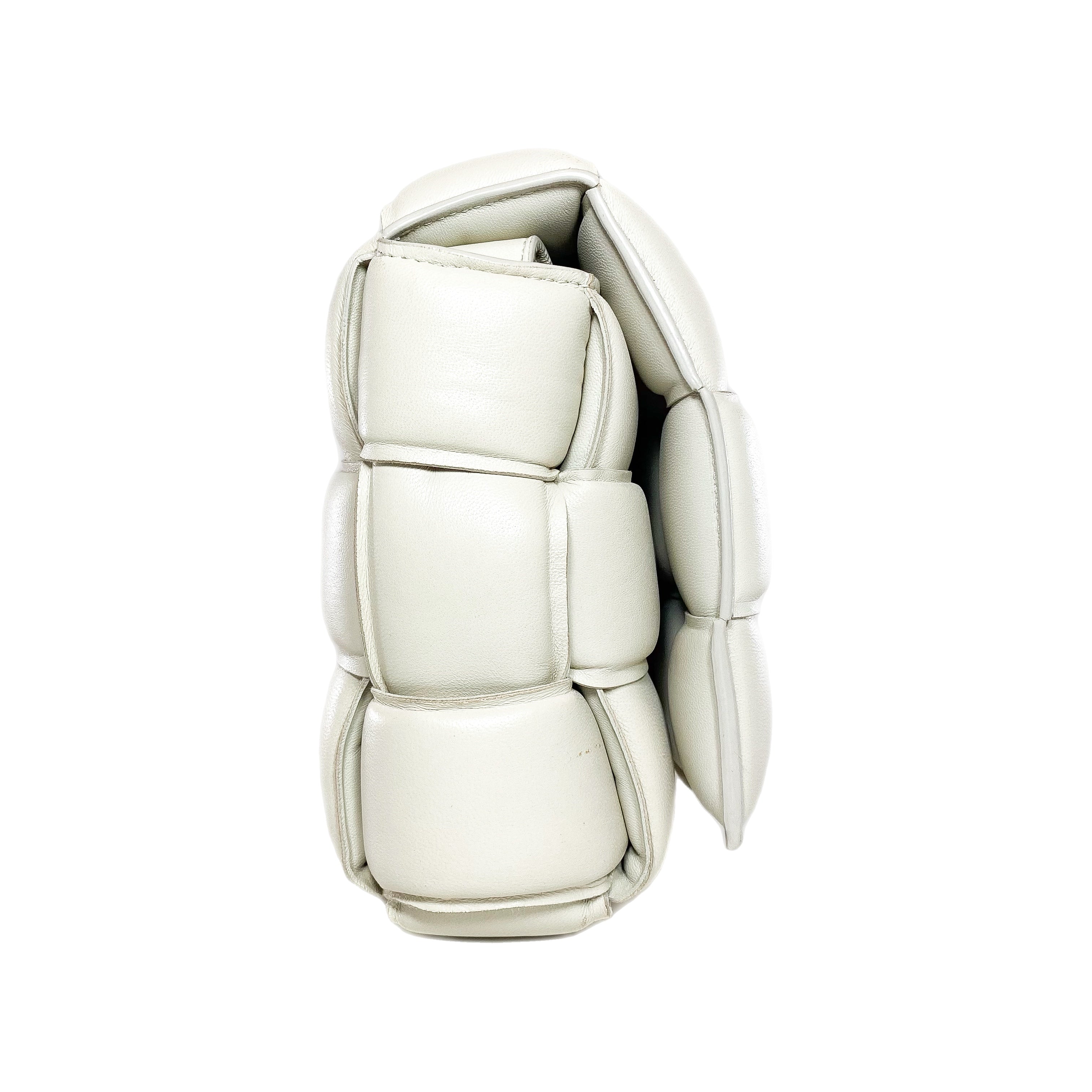 Bottega Veneta White Padded Cassette Bag