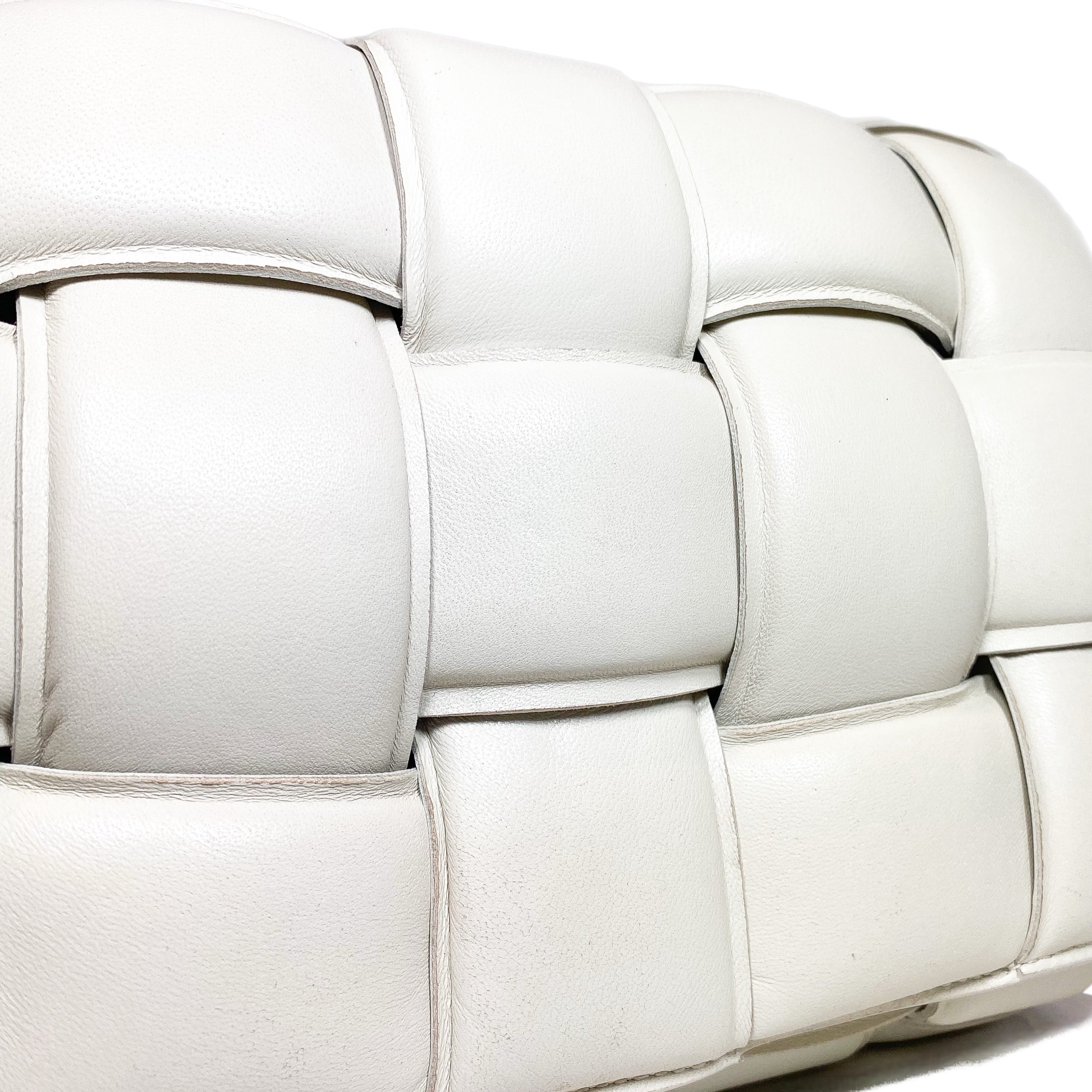 Bottega Veneta White Padded Cassette Bag