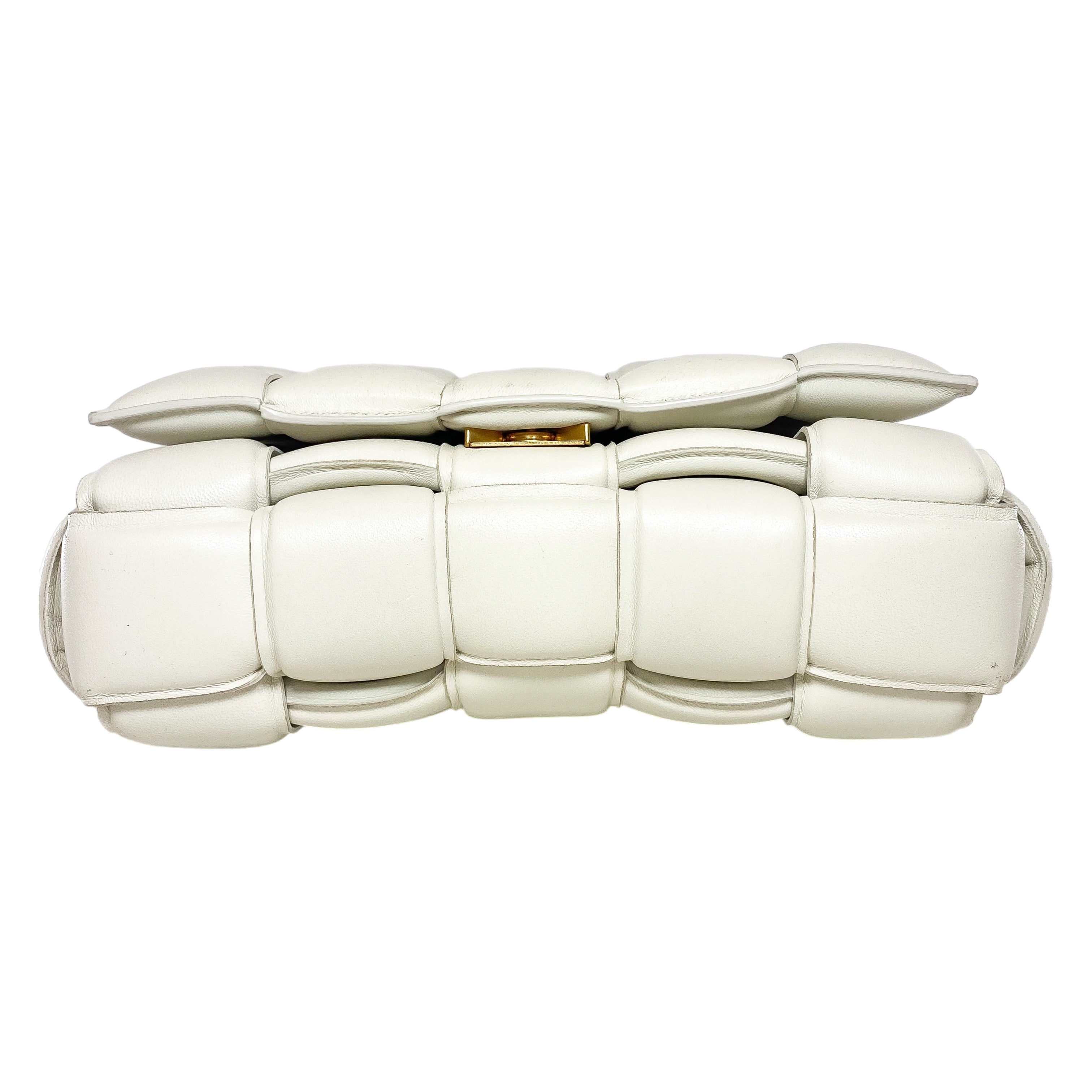 Bottega Veneta White Padded Cassette Bag