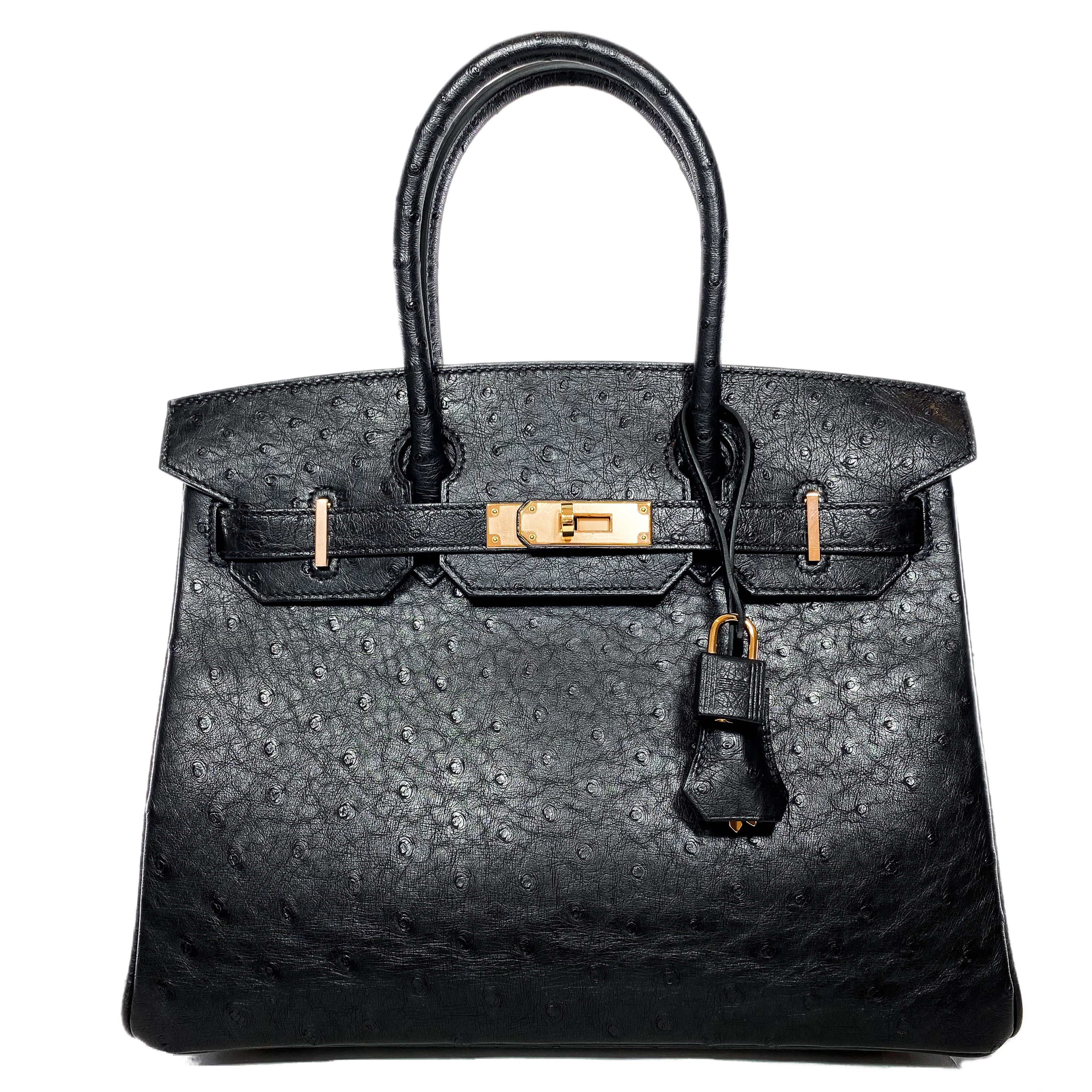 Black birkin clearance rose gold hardware