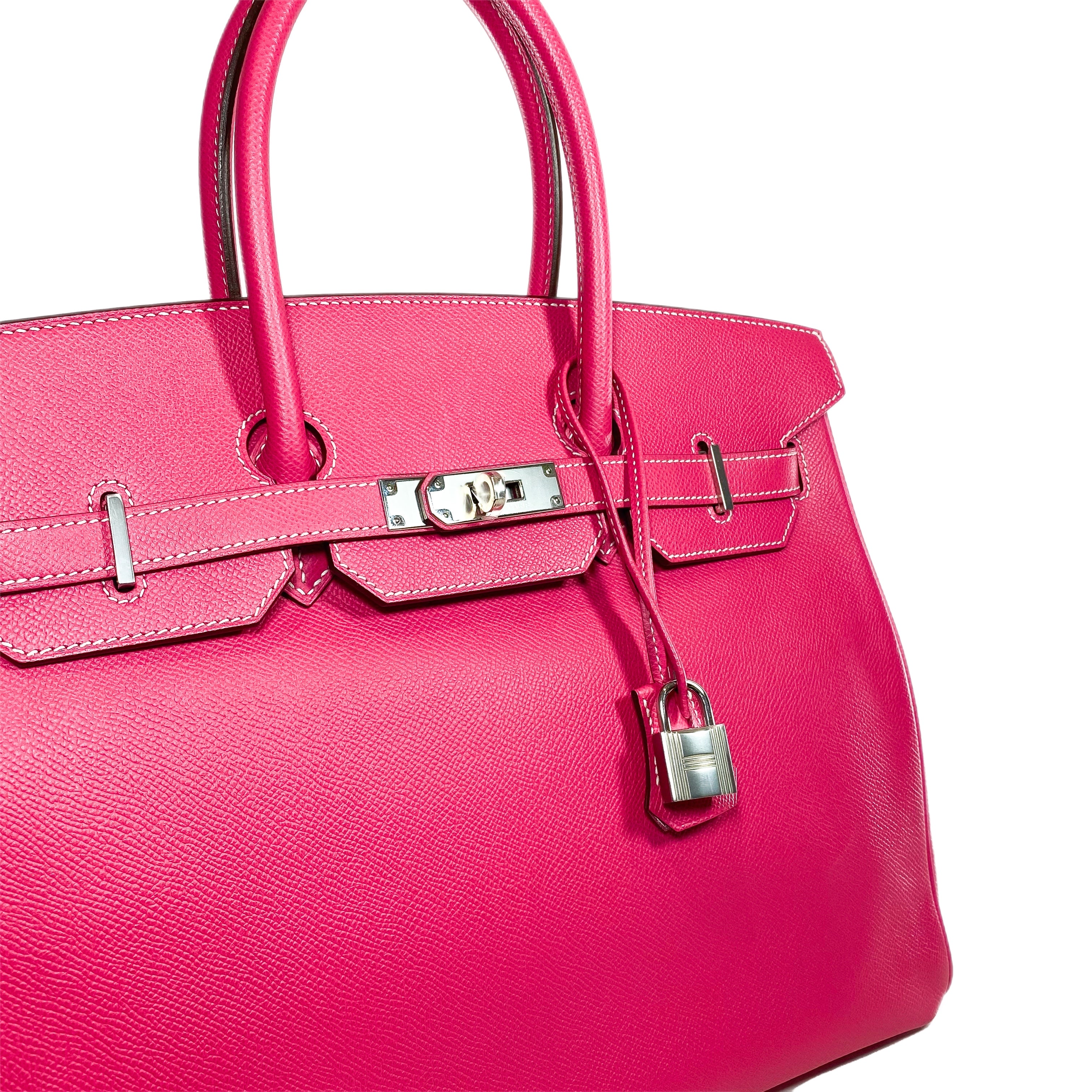 Hermes Birkin 35 Rose Tyrien Epsom Palladium Hardware