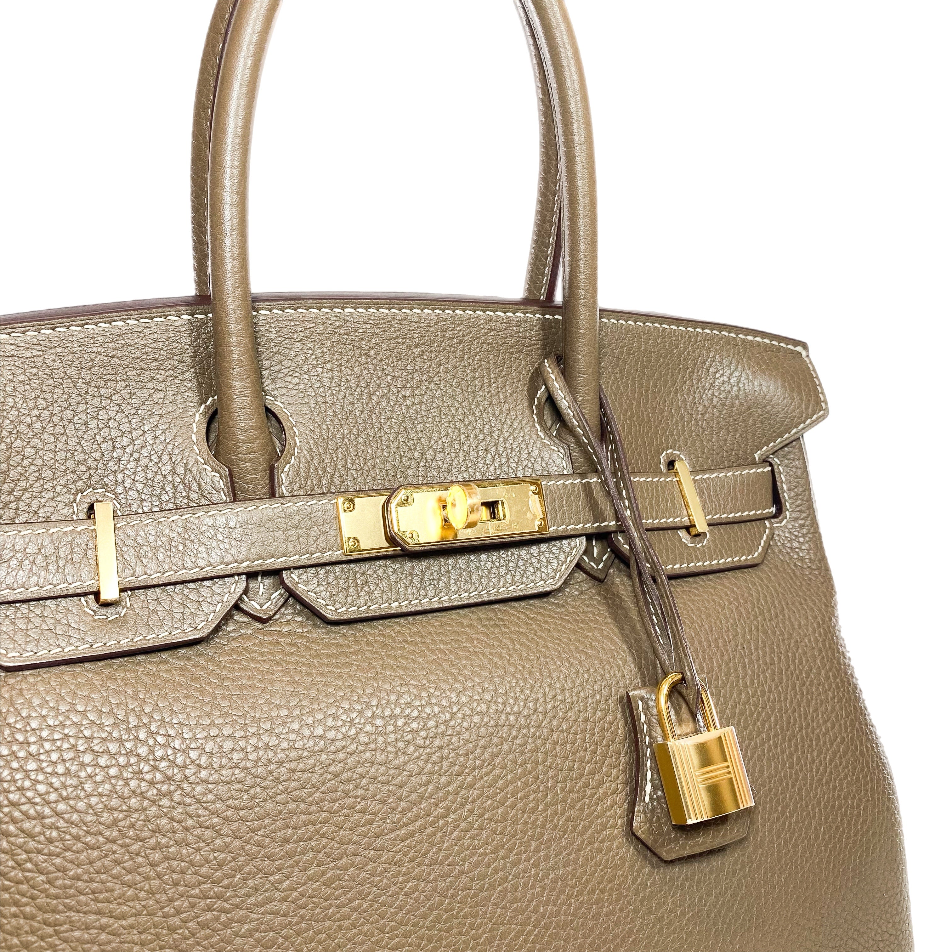 Hermes Birkin 30 Etoupe Togo Gold Hardware