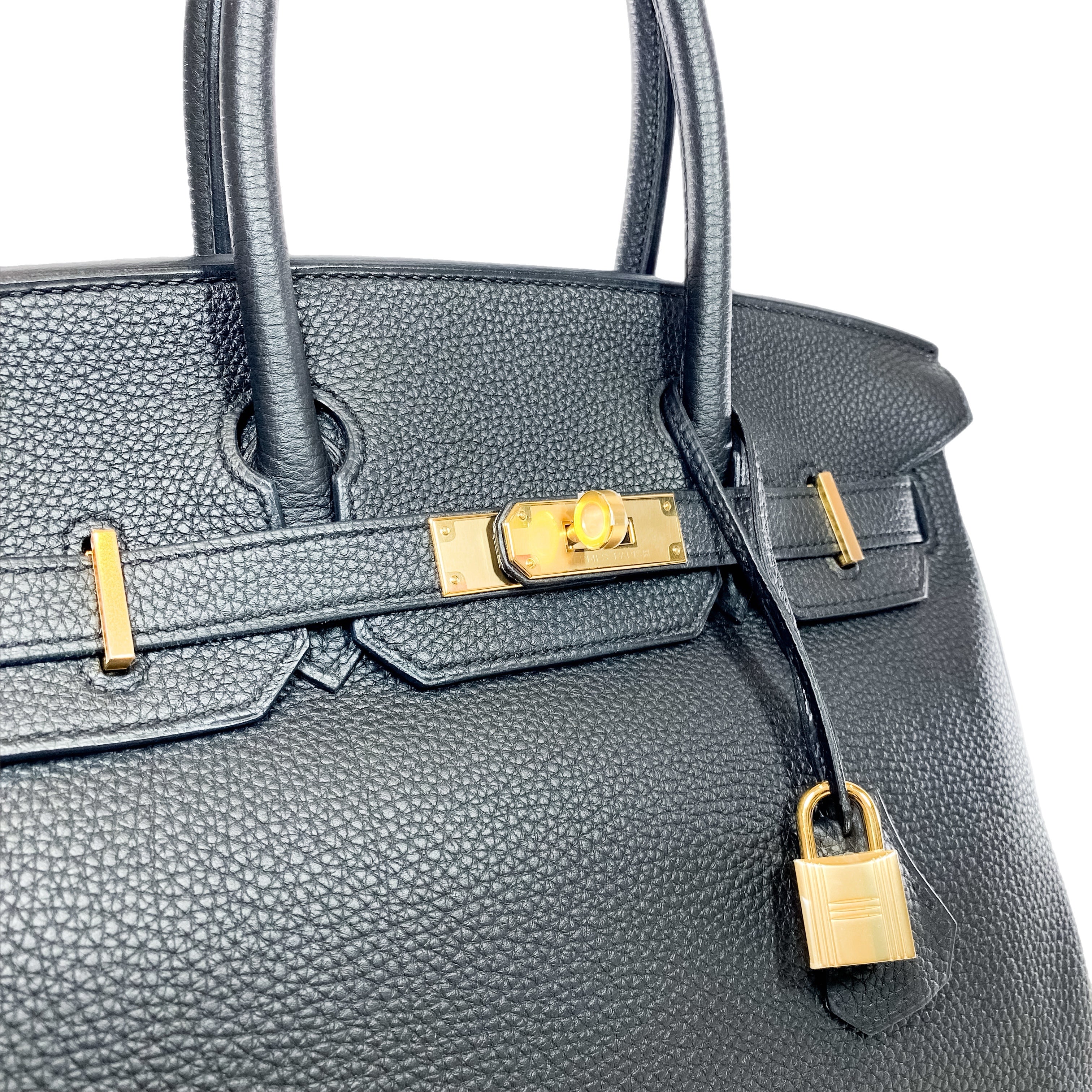 Hermes Birkin 30 Black Togo Gold Hardware