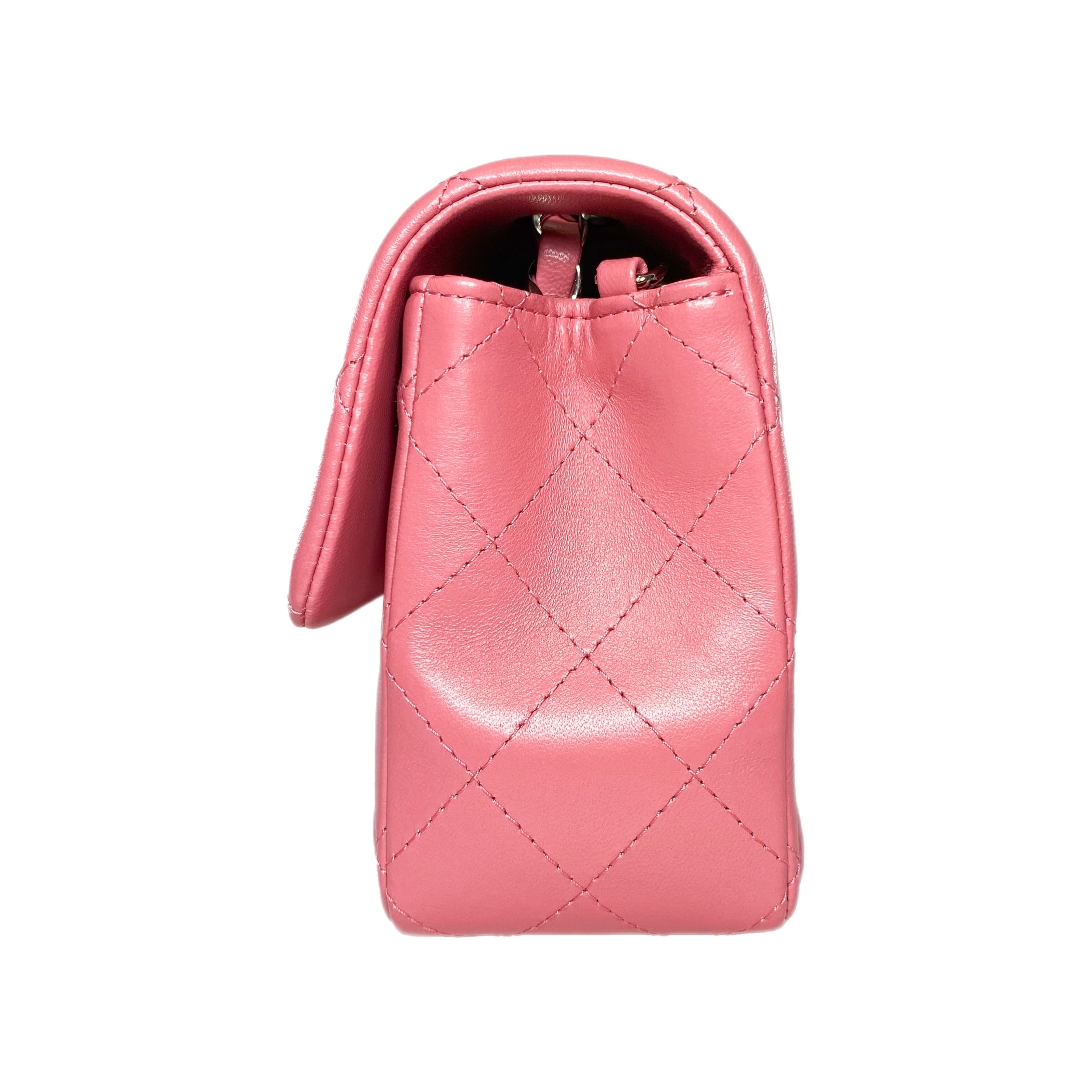 Chanel Pink Lambskin Mini Rectangle