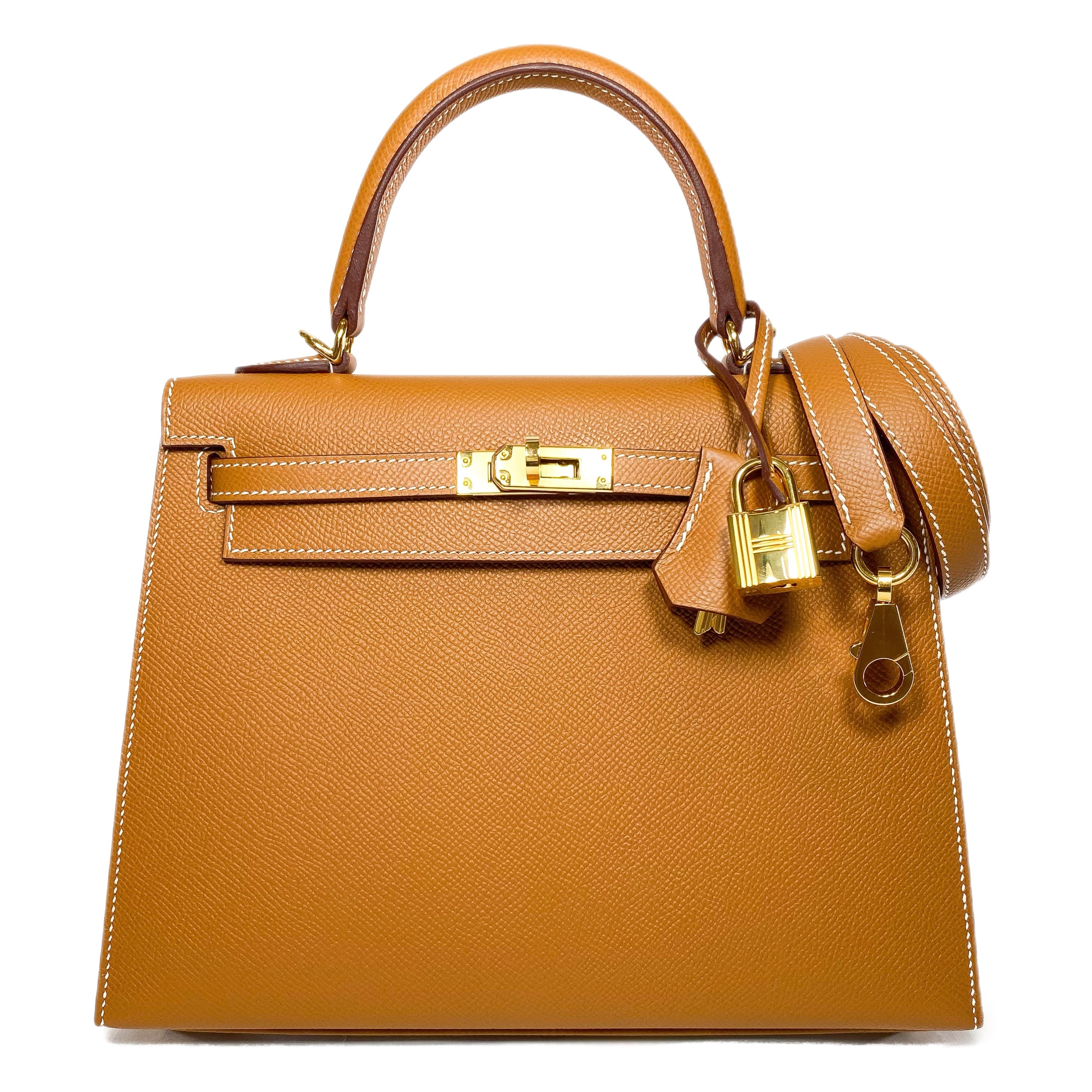 Hermes Kelly 25 Gold Sellier Epsom Gold Hardware Consign of the Times