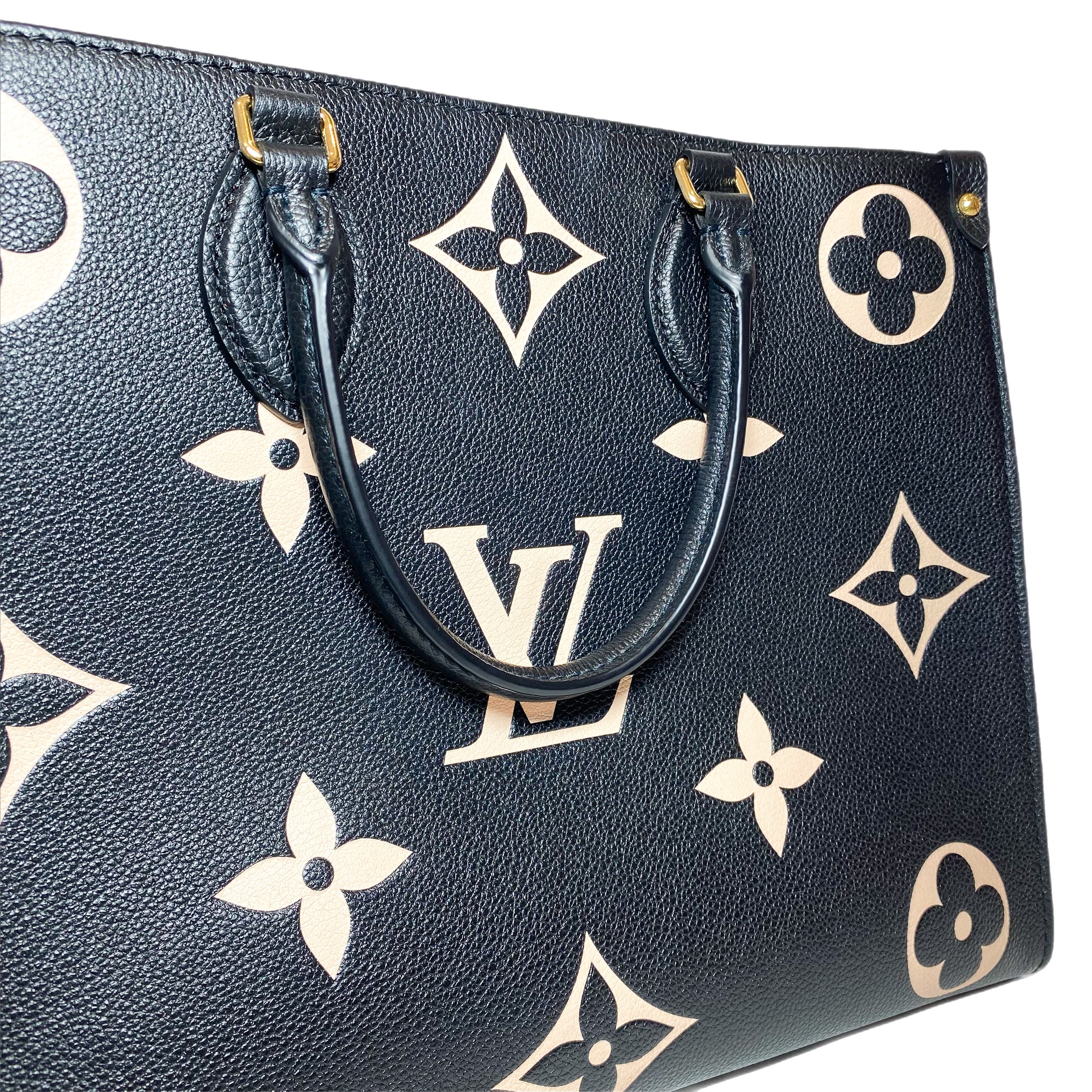 Louis Vuitton Black Beige MM OnTheGo