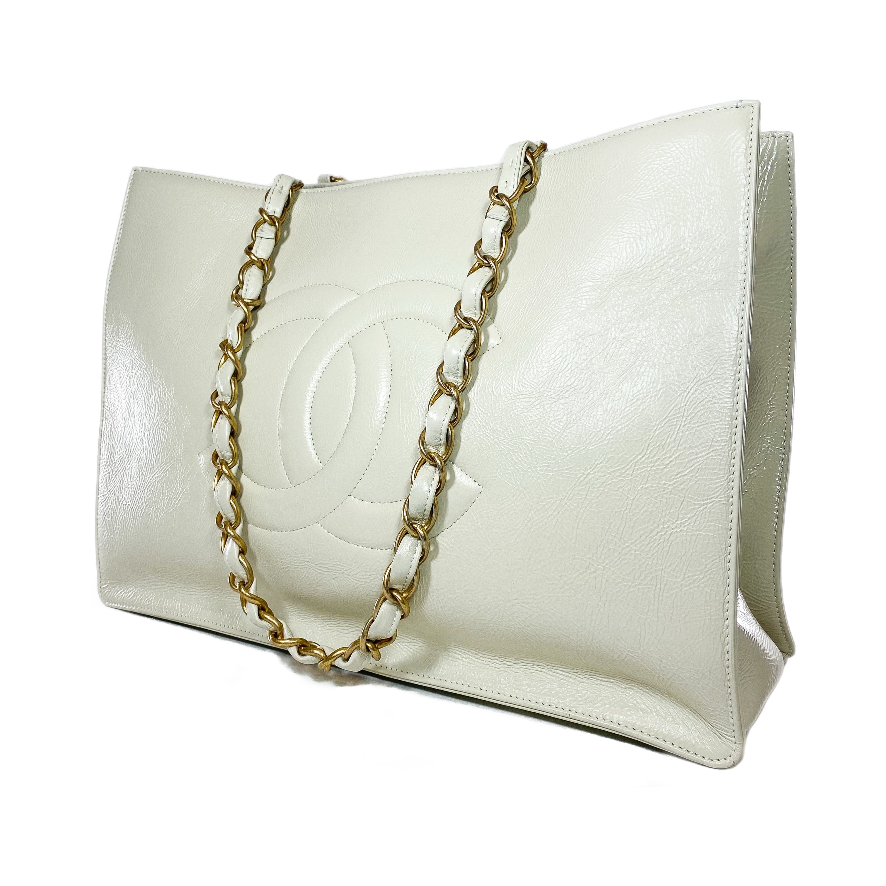 Chanel Ivory Shopping Tote