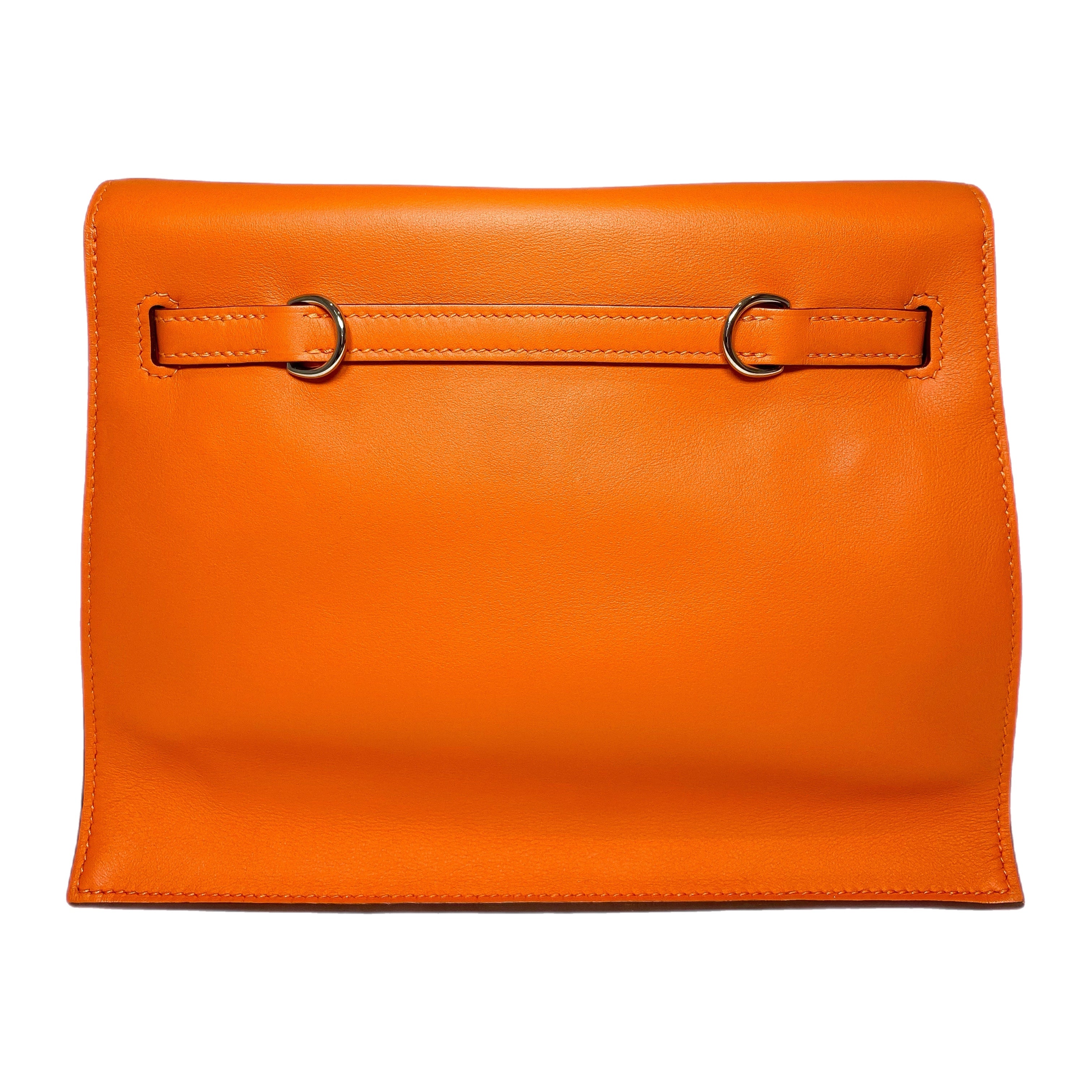 Hermes Kelly Danse Orange Evercolor Palladium Hardware