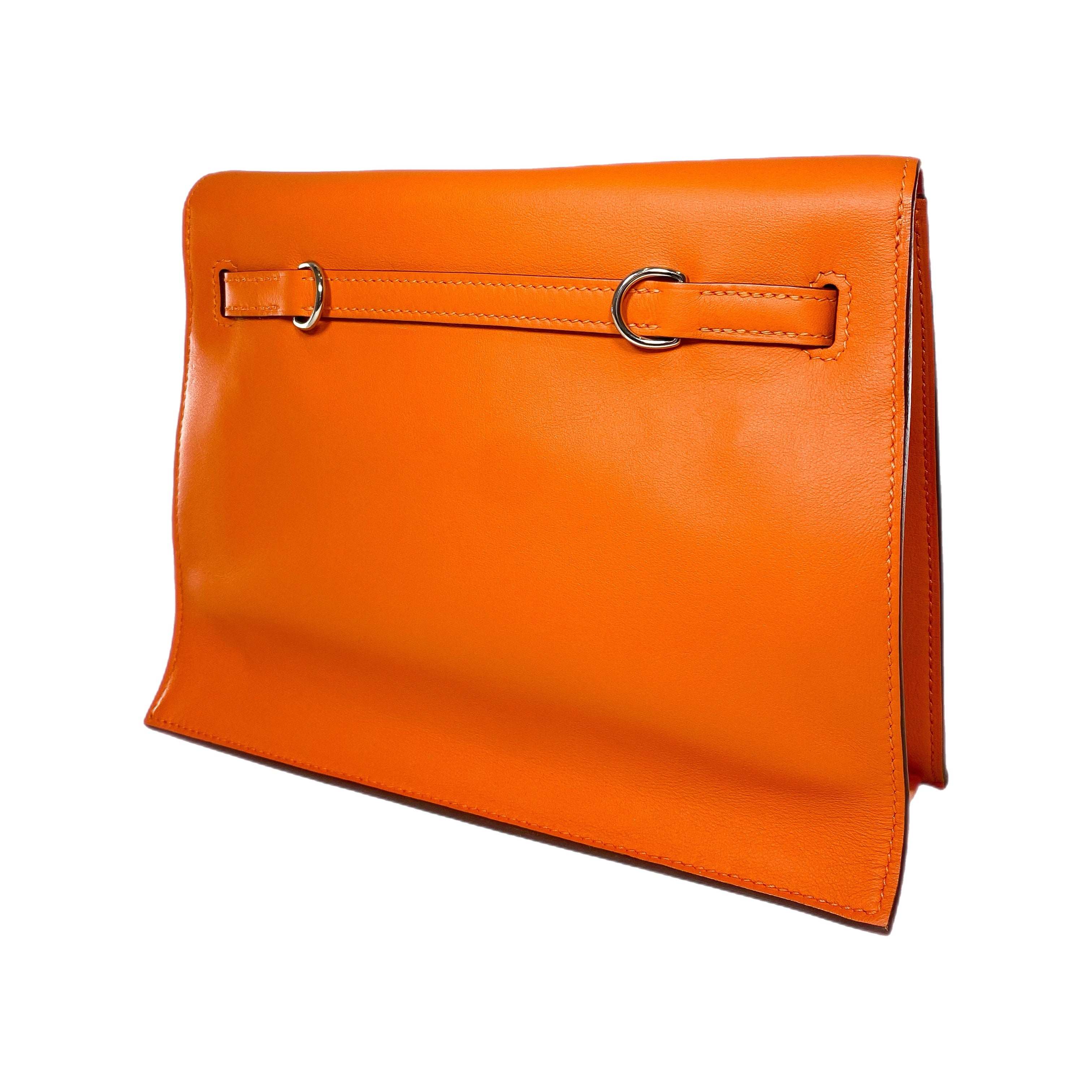 Hermes Kelly Danse Orange Evercolor Palladium Hardware