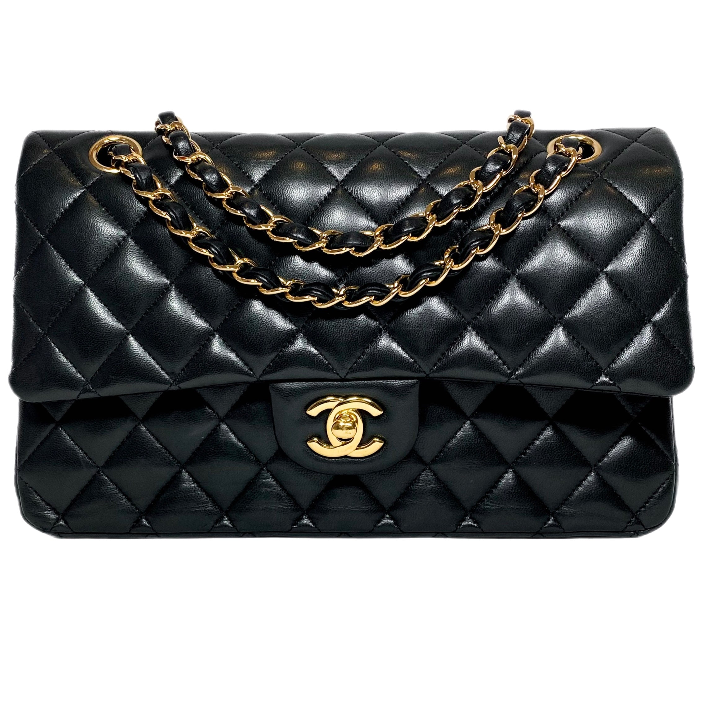 Chanel Black Medium Lambskin Double Flap Bag Consign of the Times