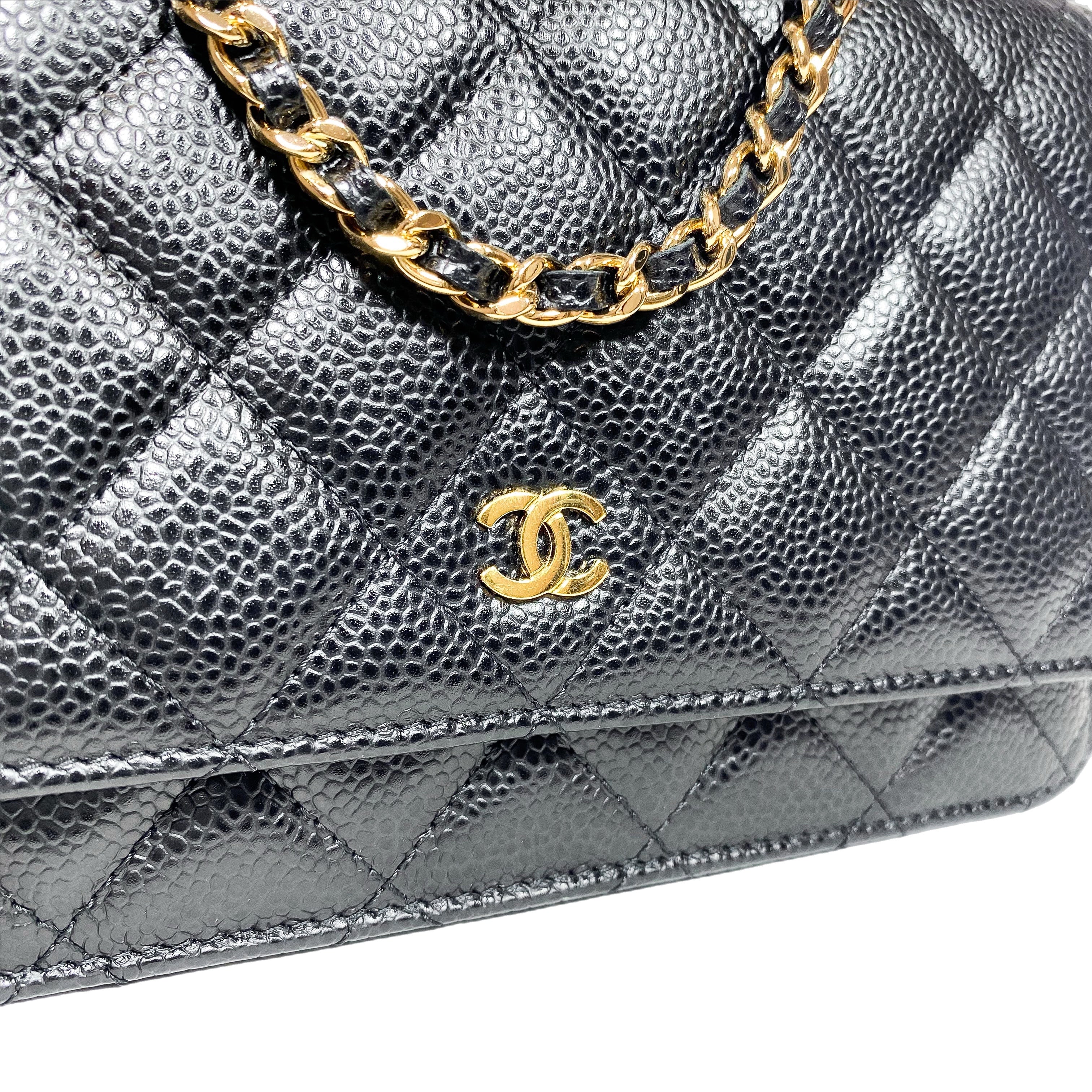 Chanel Black Caviar Wallet on Chain