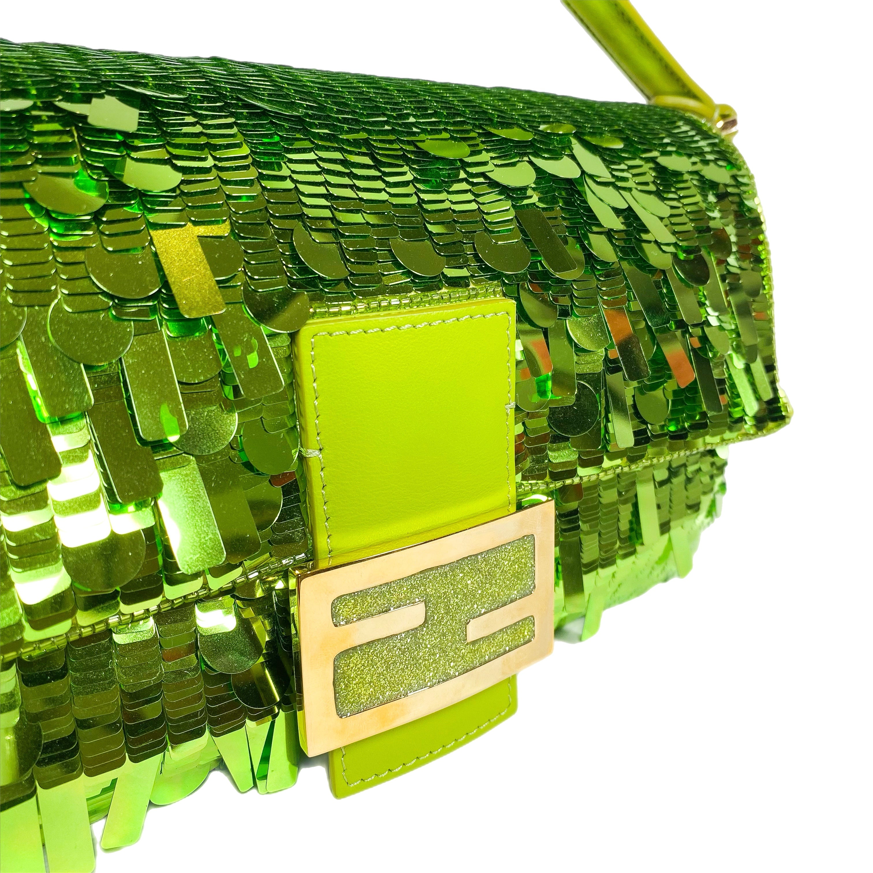 Fendi Wasabi Sex and the City Sequin Baguette