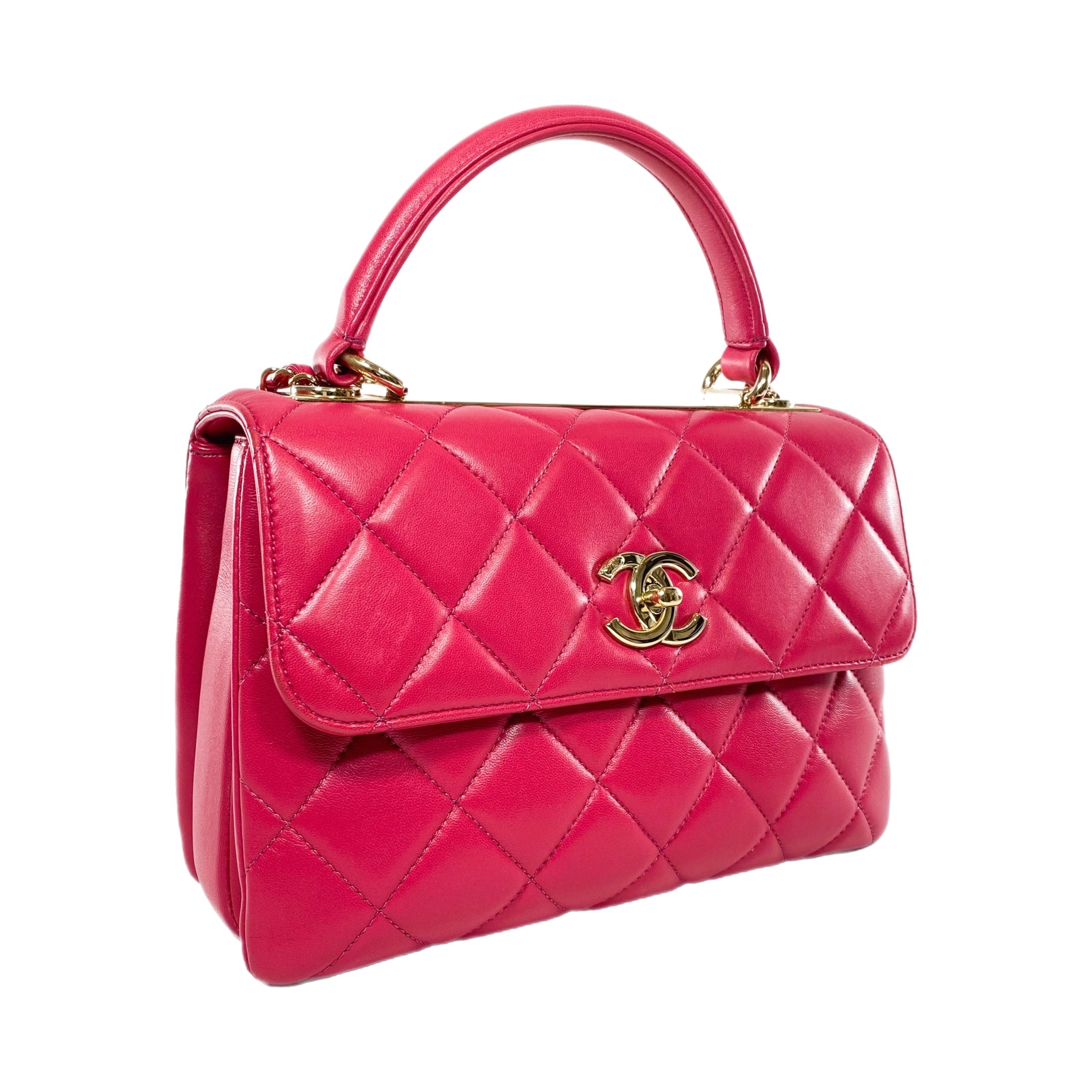 Chanel Medium Dark Pink Trendy Bag