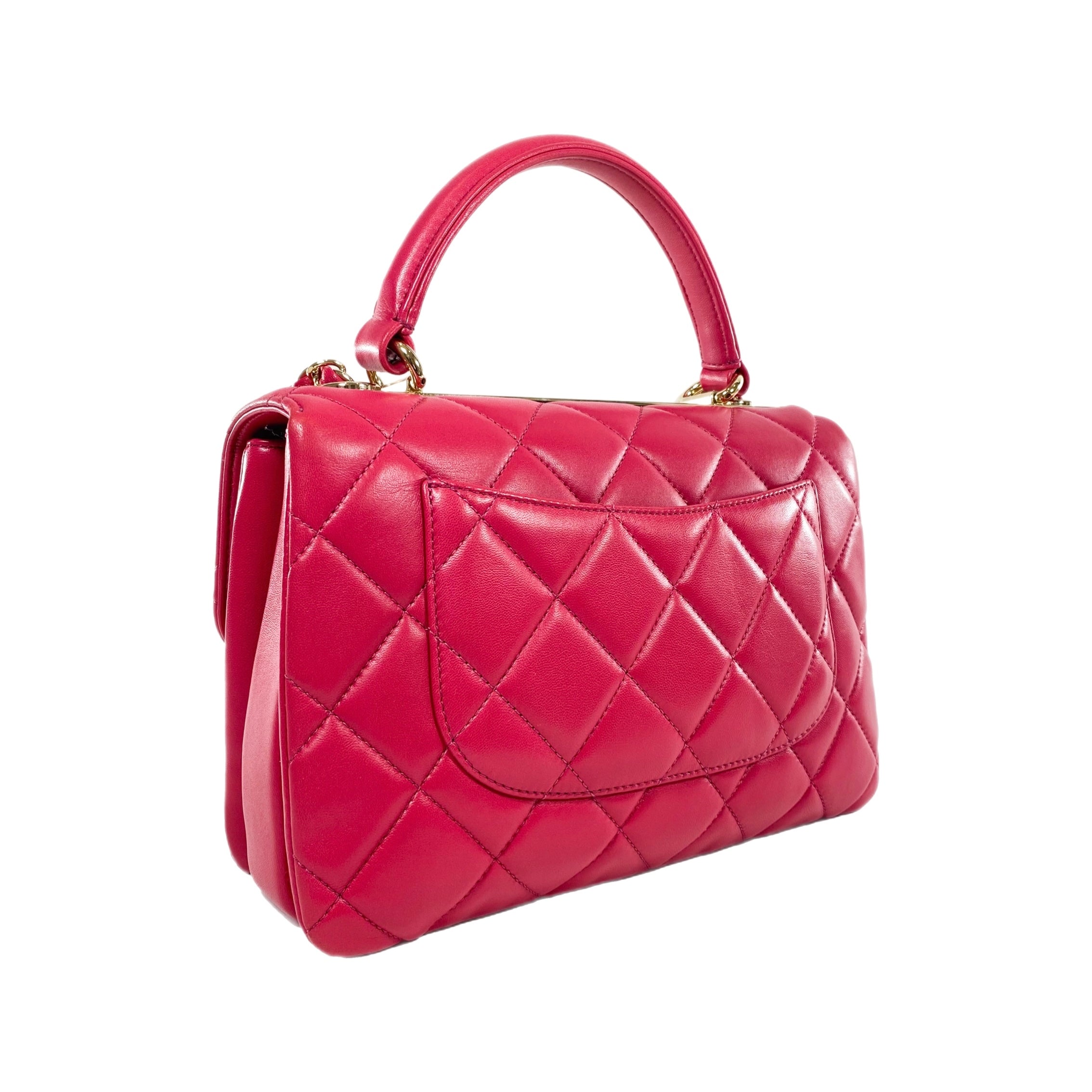 Chanel Medium Dark Pink Trendy Bag