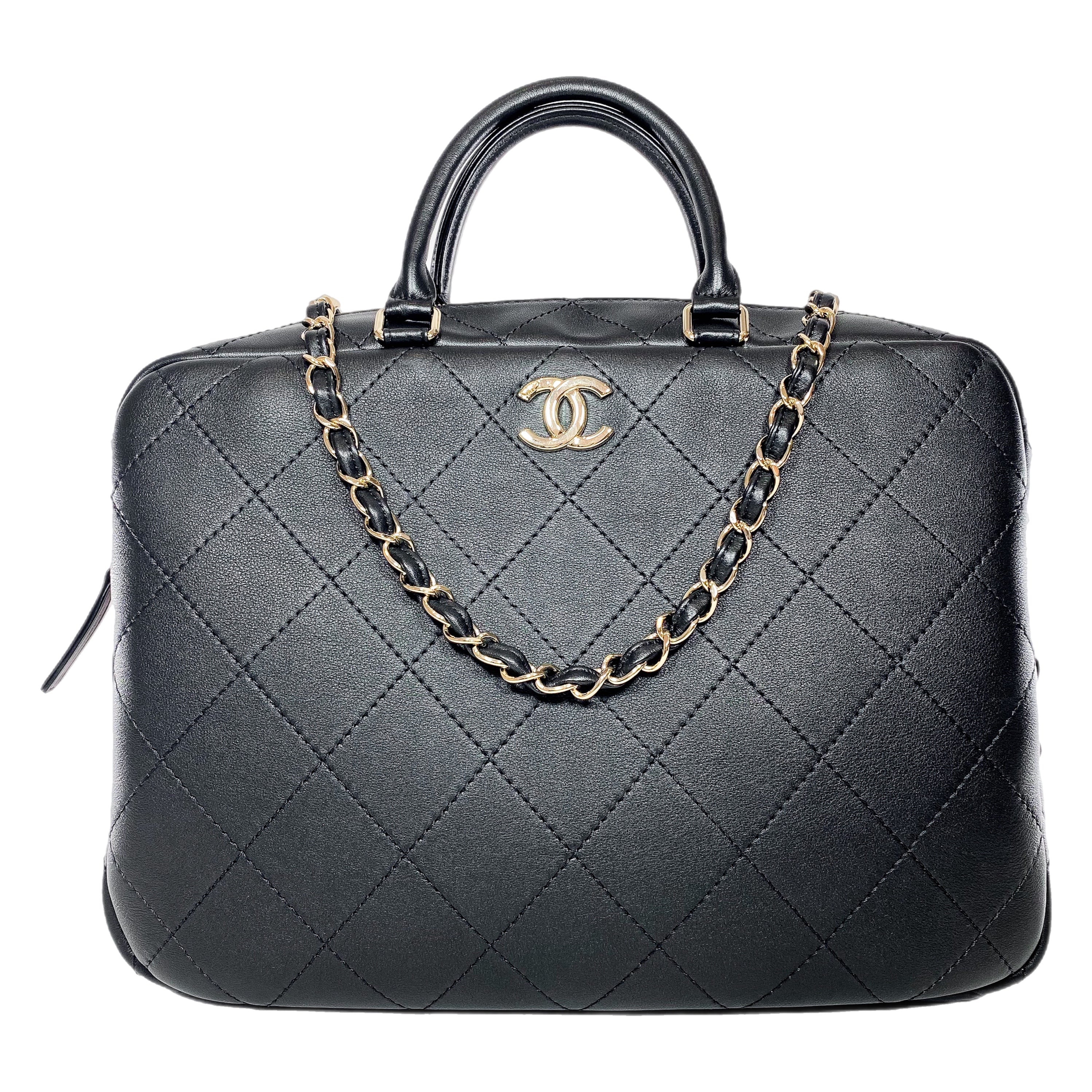 Chanel Black Bowling Bag