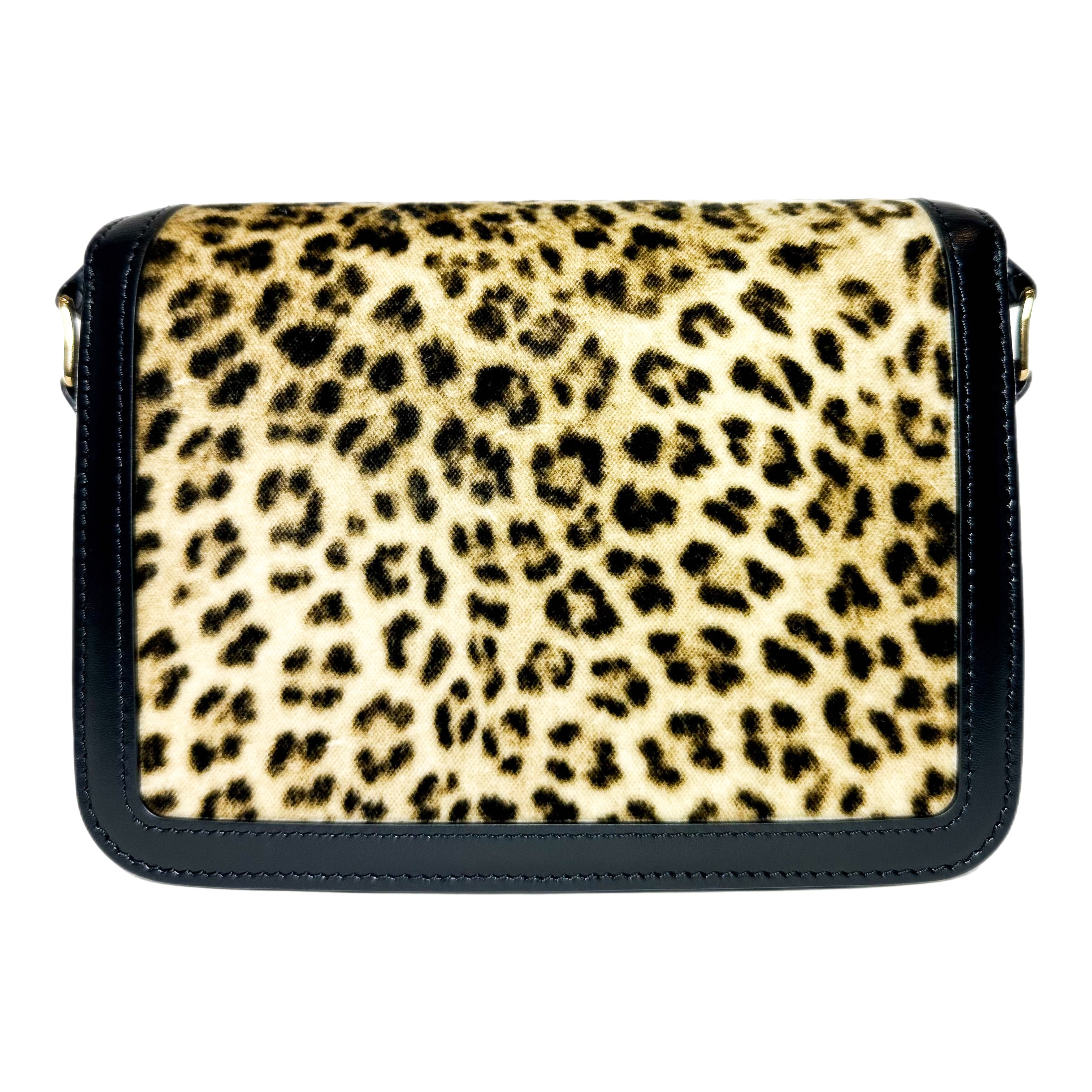 Celine Leopard Teen Triomphe Bag