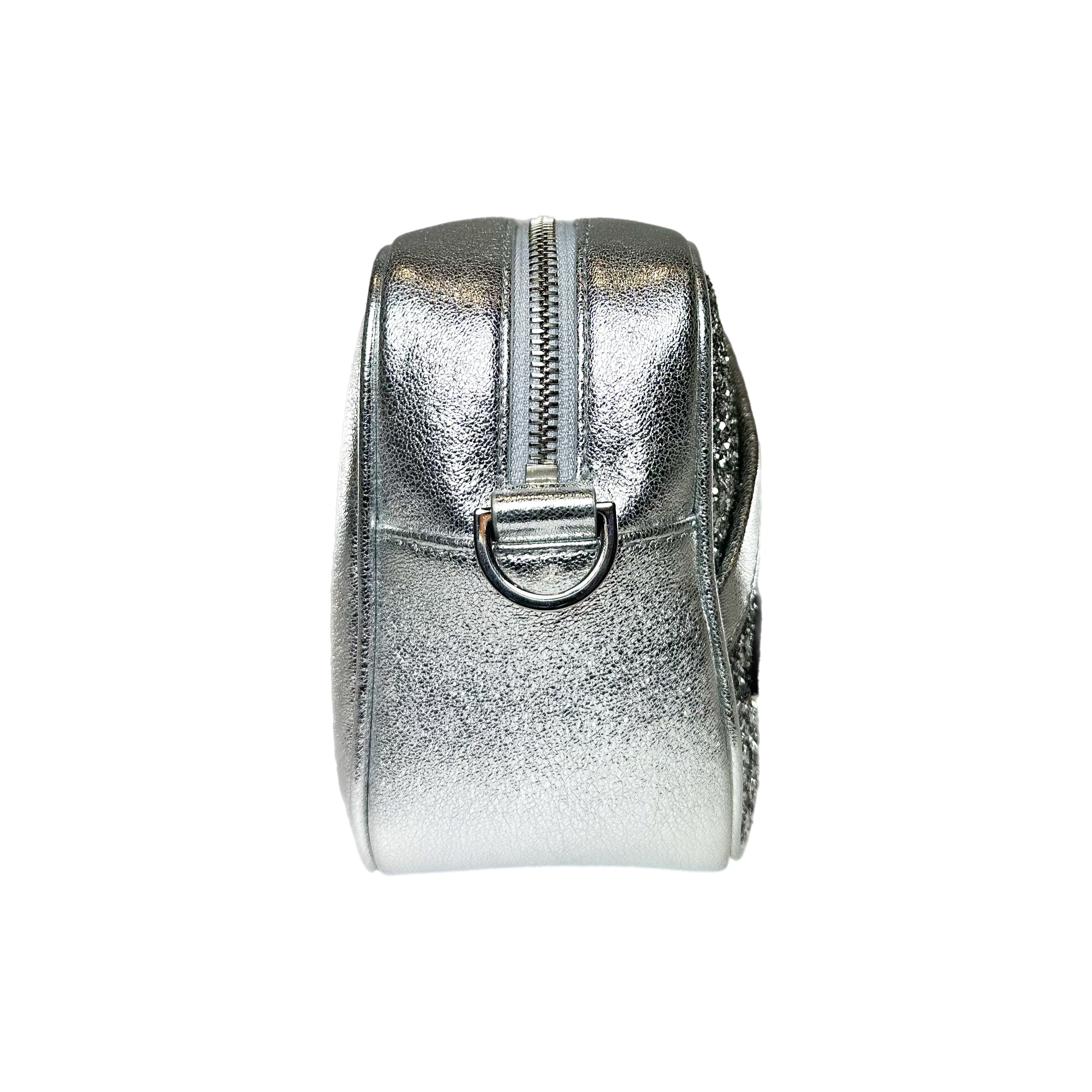 Golden Goose Silver Logo Star Crossbody Bag