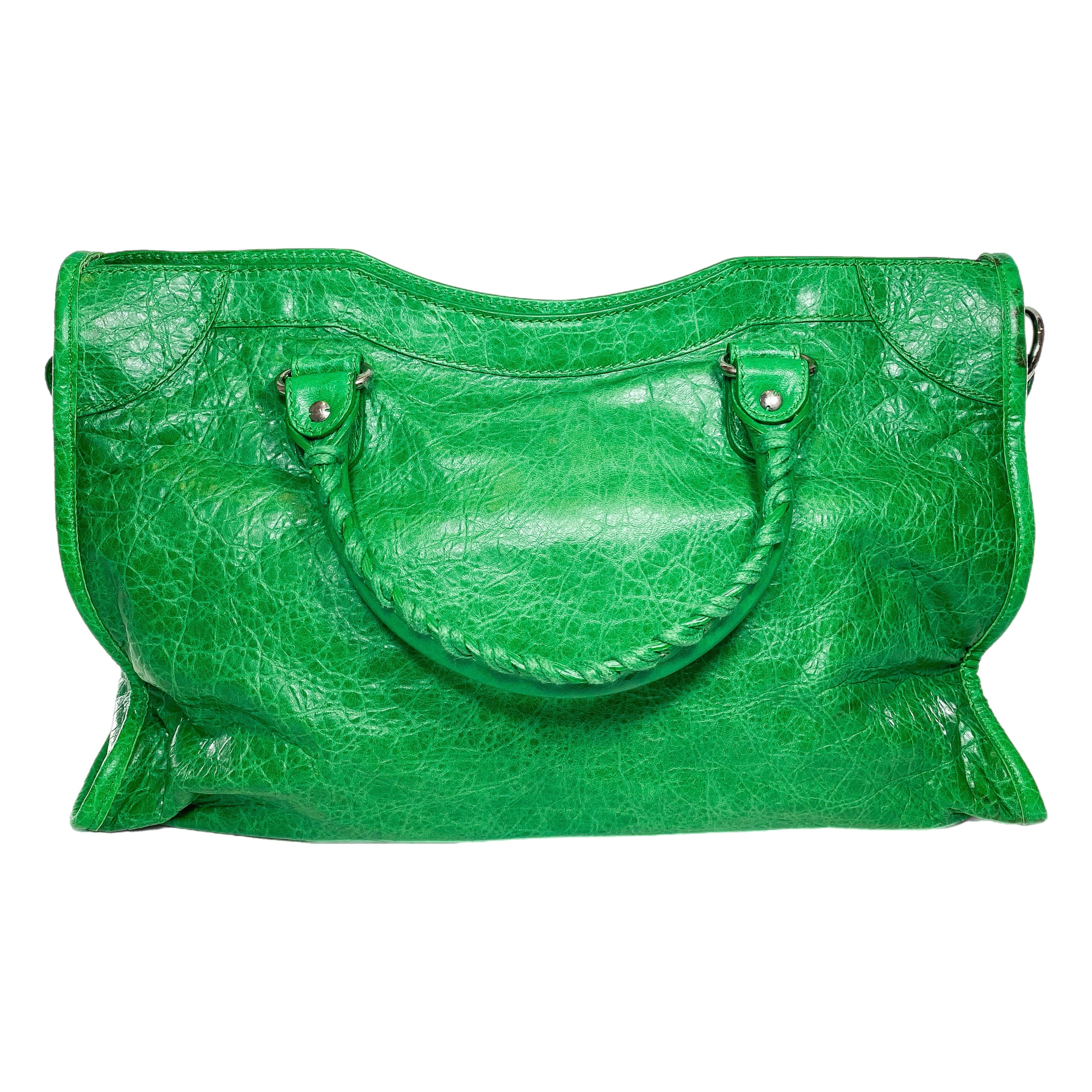 Balenciaga Vert Poker Motorcycle City Bag