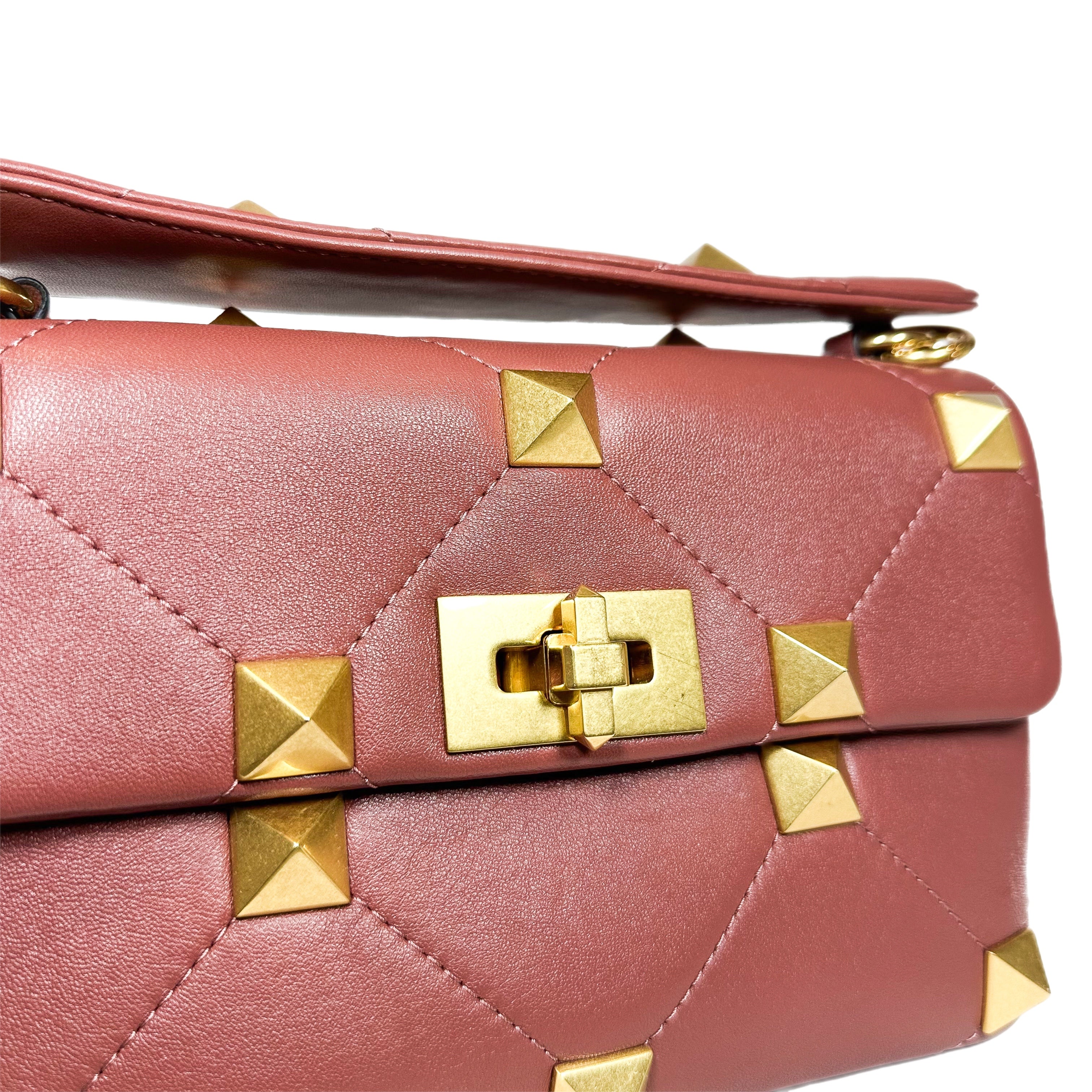 Valentino Gingerbread Roman Stud Flap Bag