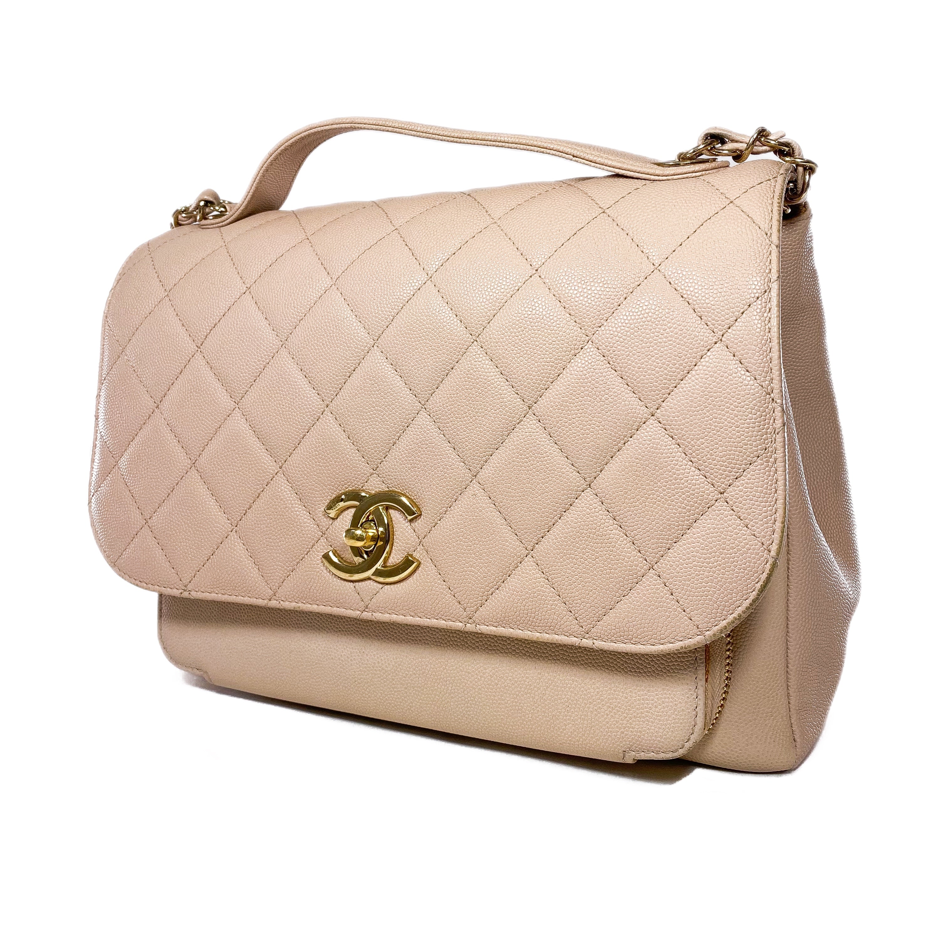 Chanel Beige Business Affinity Flap Bag