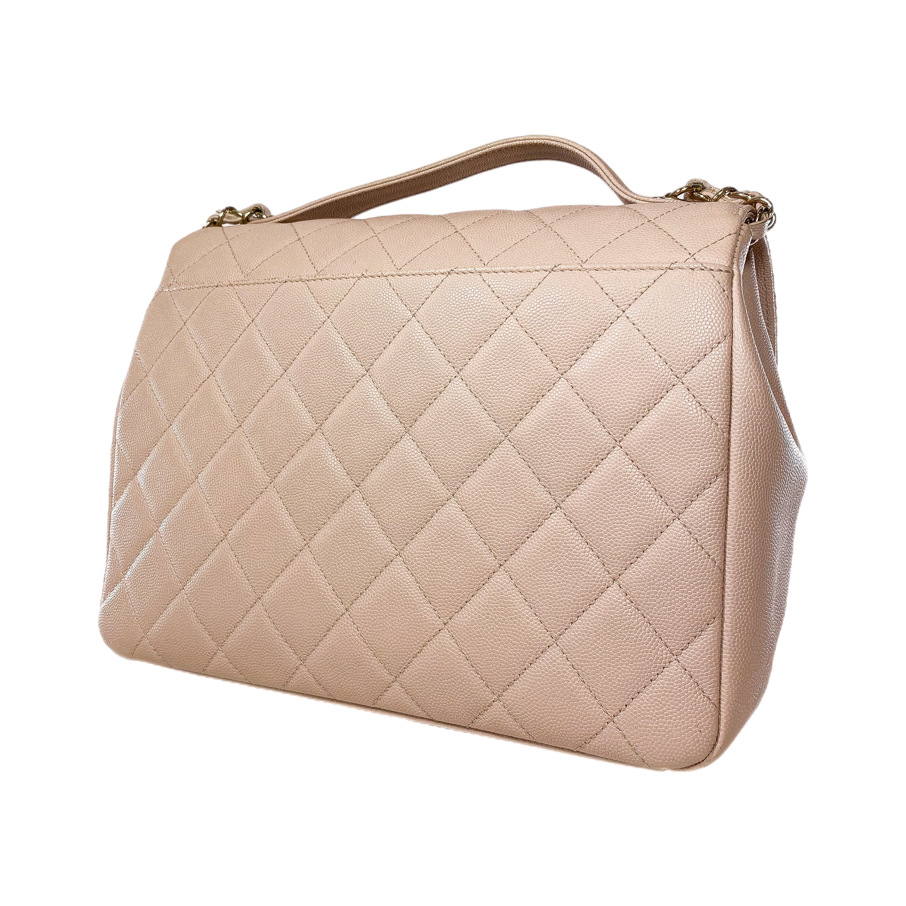 Chanel Beige Business Affinity Flap Bag