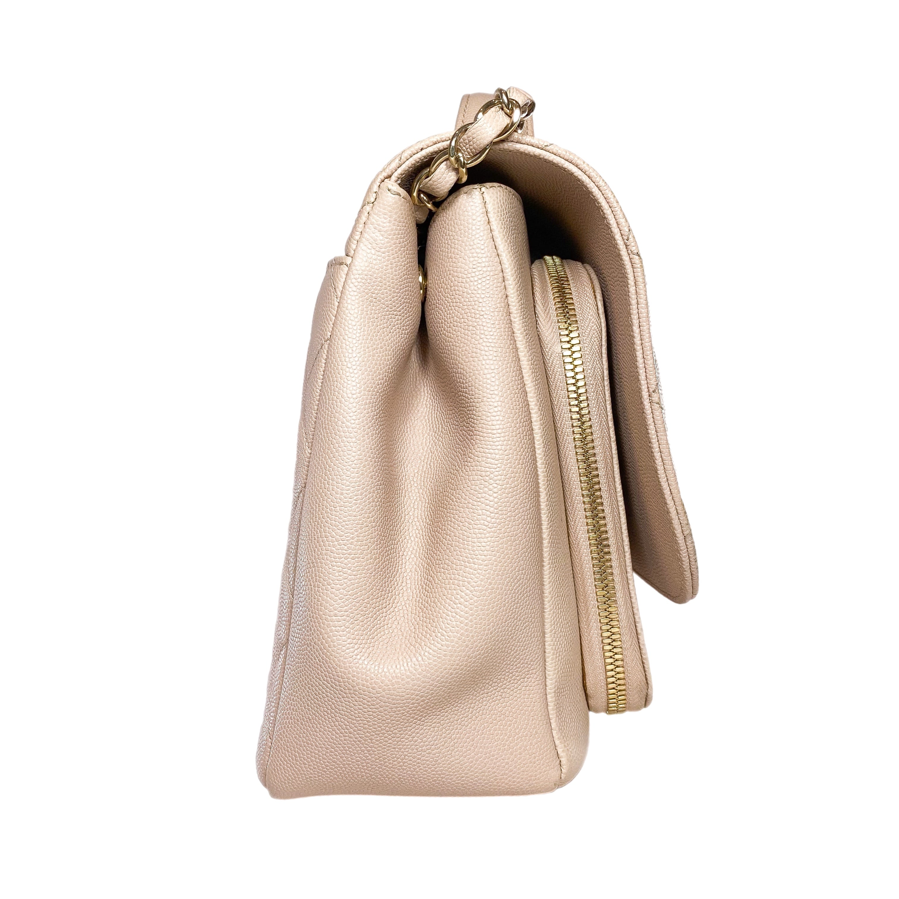 Chanel Beige Business Affinity Flap Bag