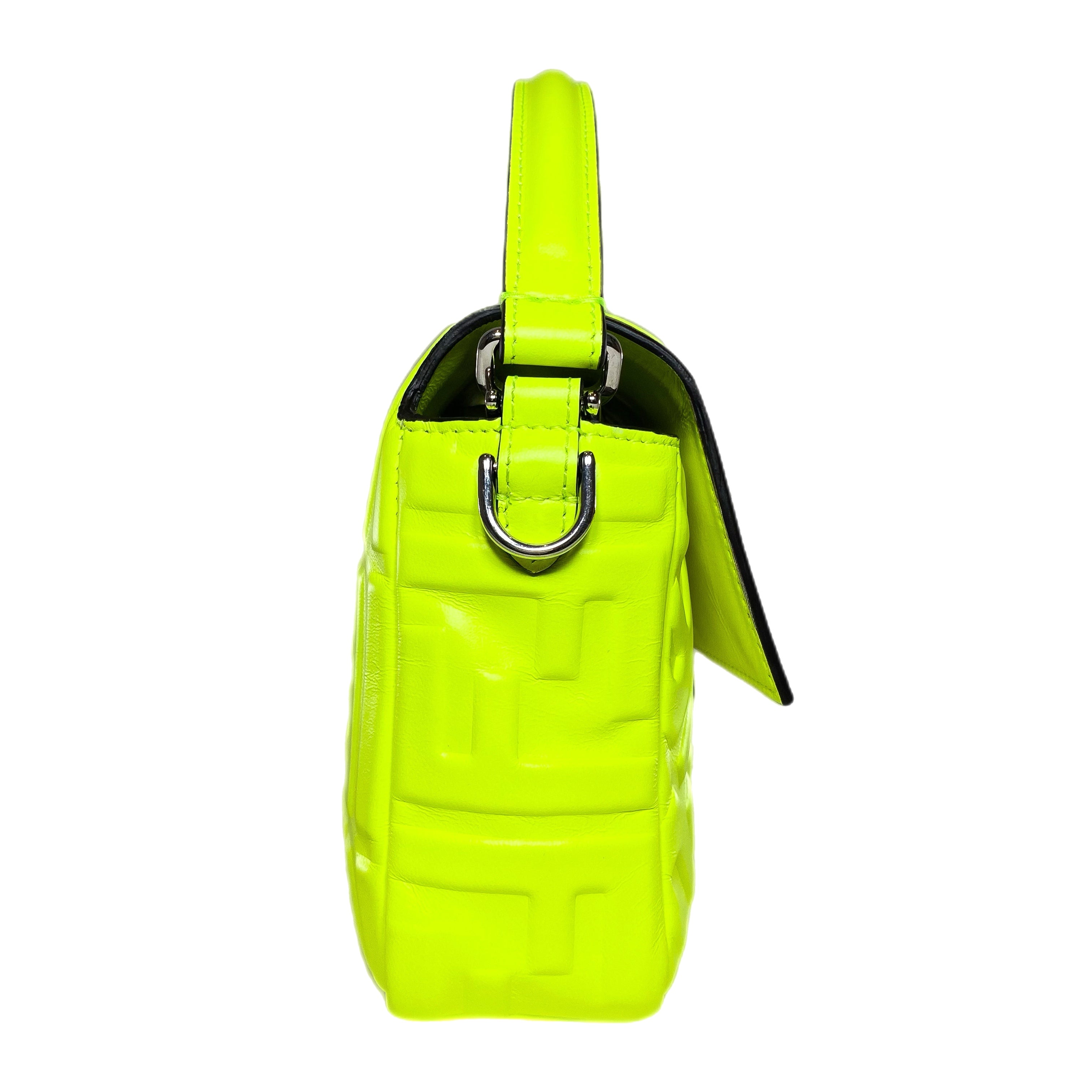 Fendi x Marc Jacobs Neon Yellow Quilted Baguette