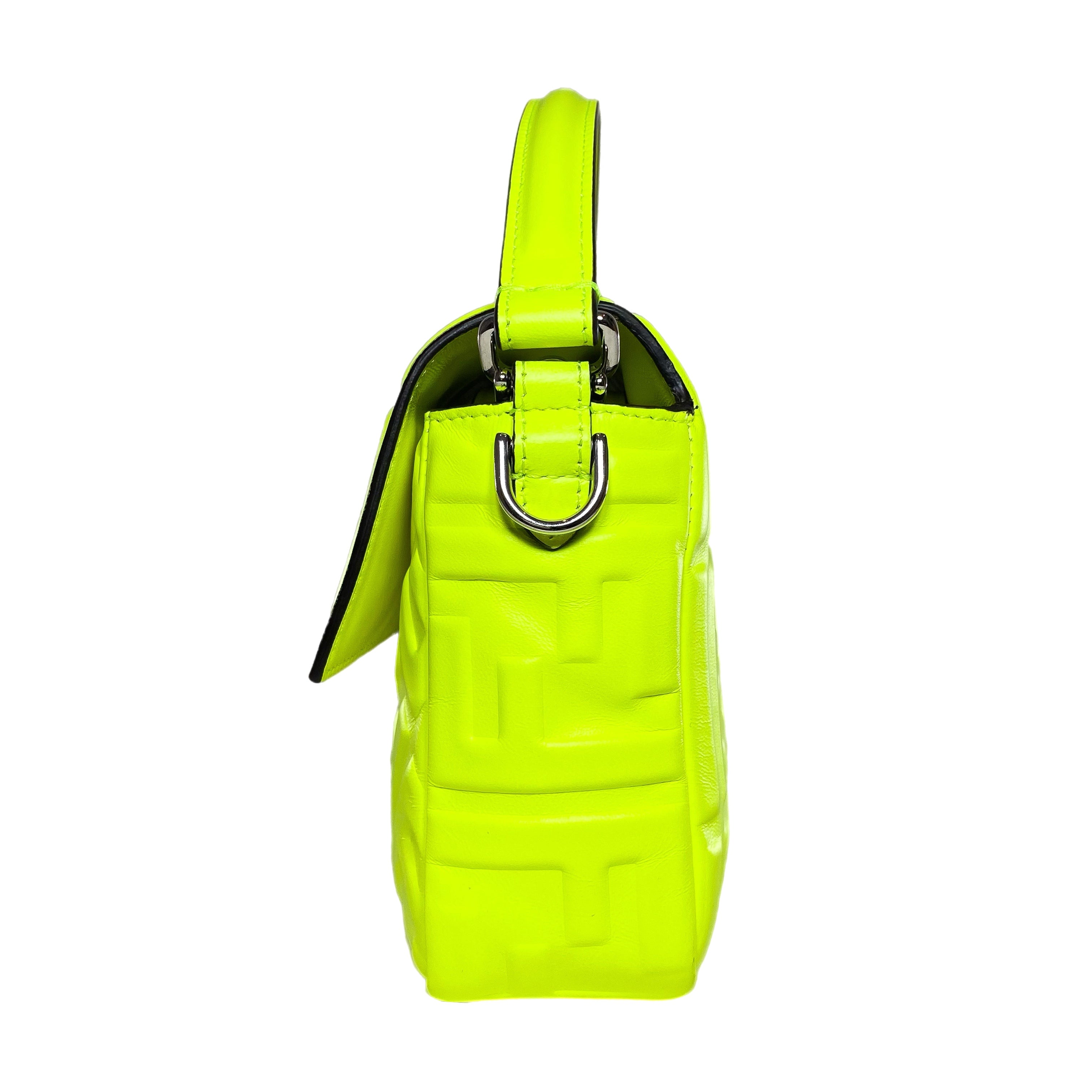 Fendi x Marc Jacobs Neon Yellow Quilted Baguette